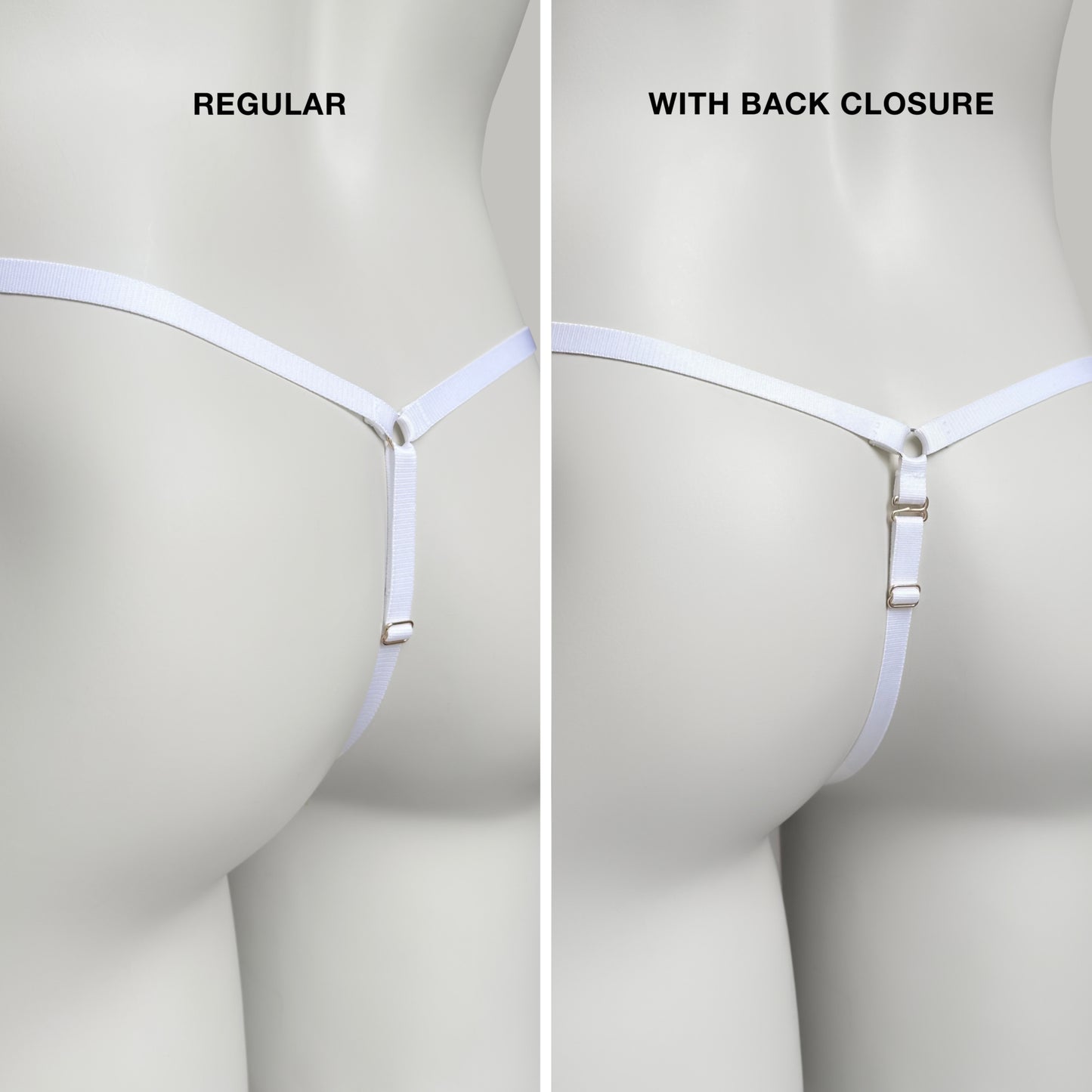 Mesh Support Thong For Chastity Cage (French Maid)