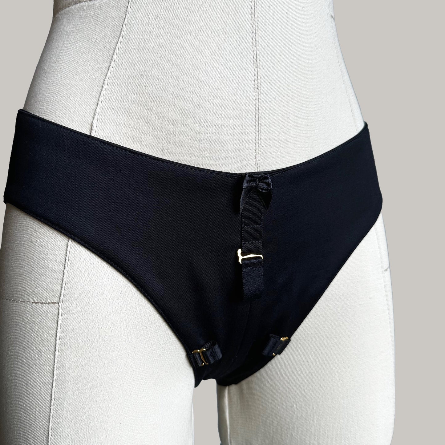 Rhea Open Back Strap On Brief