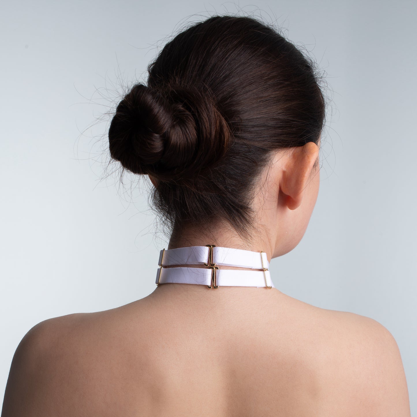 CANDYMISHKA Neck Ring Collar "Selene" White