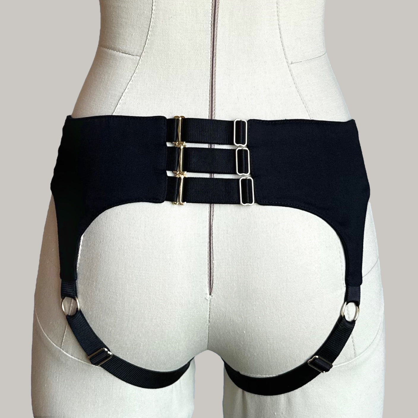 Rhea Open Back Strap On Brief