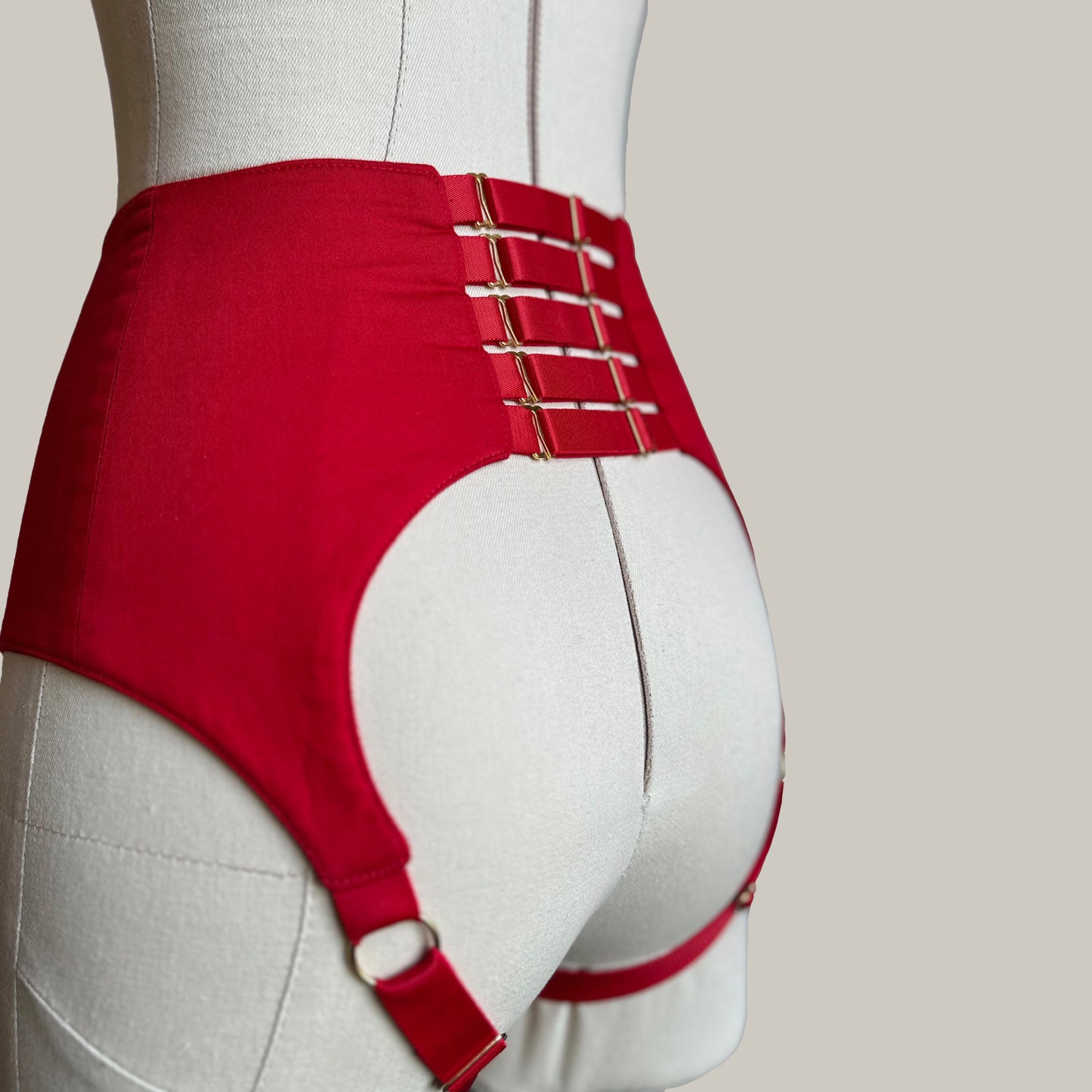 Gaia High Waist Strap On Brief