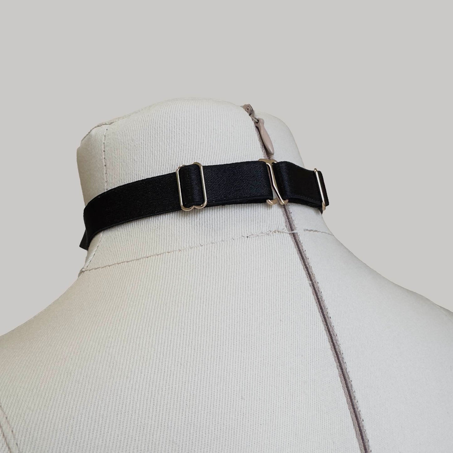 Collar With Ribbons "Iris" Black