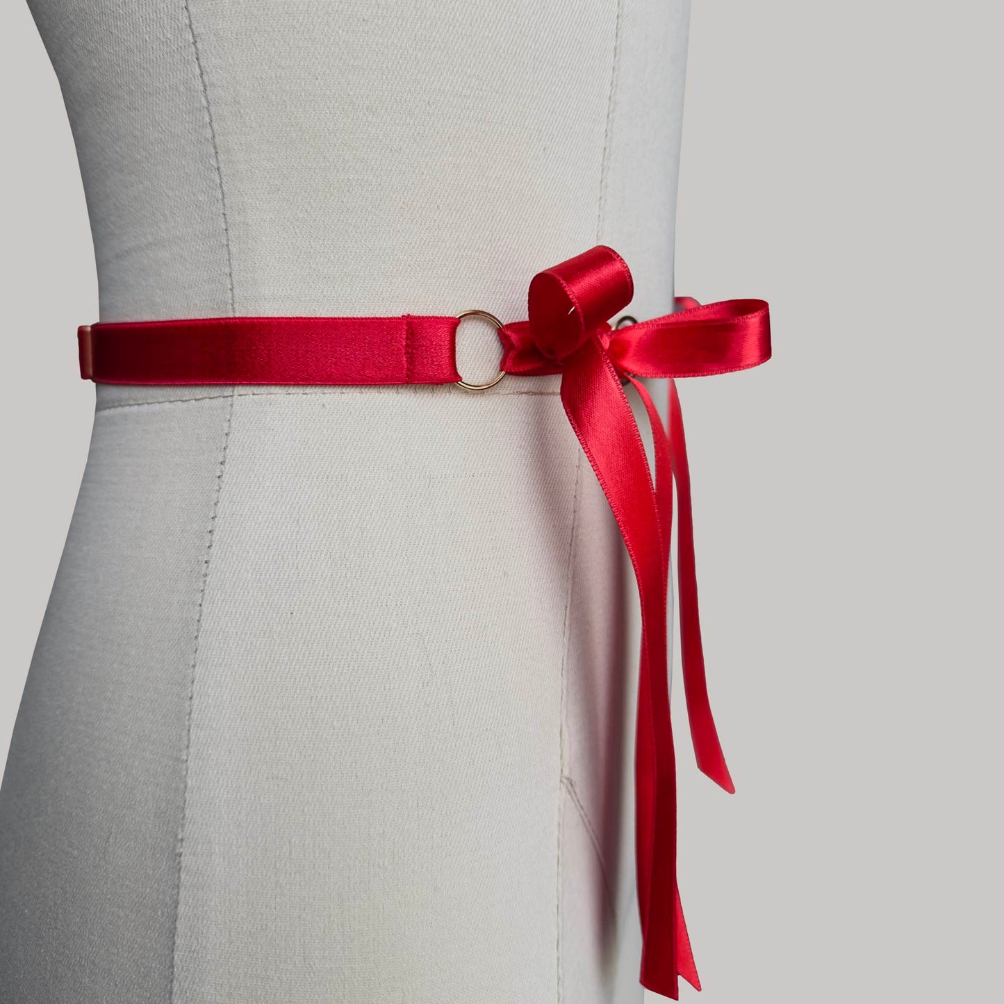 Belt With Ribbons "Iris" Red