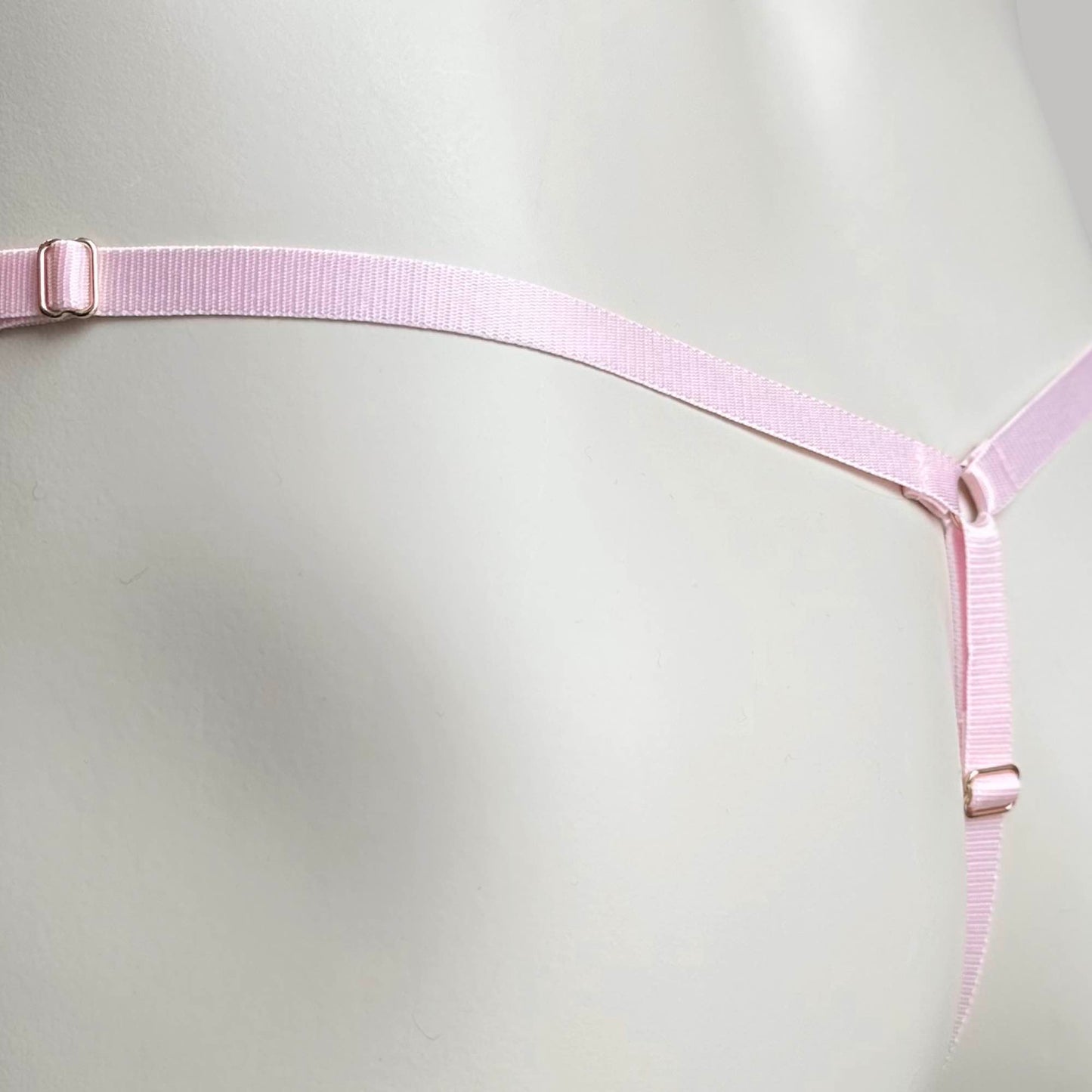 Male Mesh Chastity Cage Support Thong (Pink)