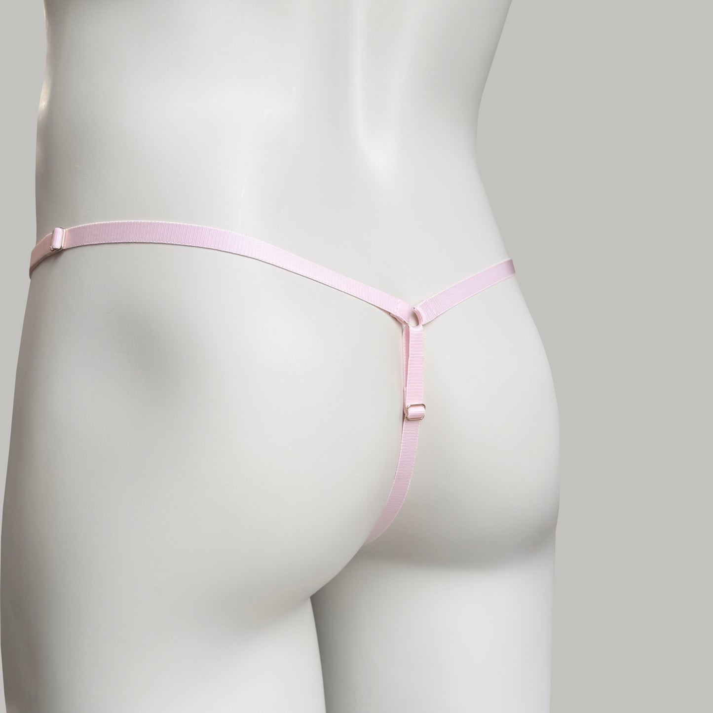 Crotchless Mesh Thong (Pink)