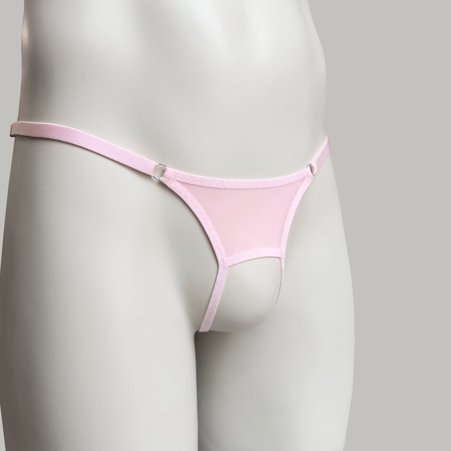 Crotchless Mesh Panties (Pink)