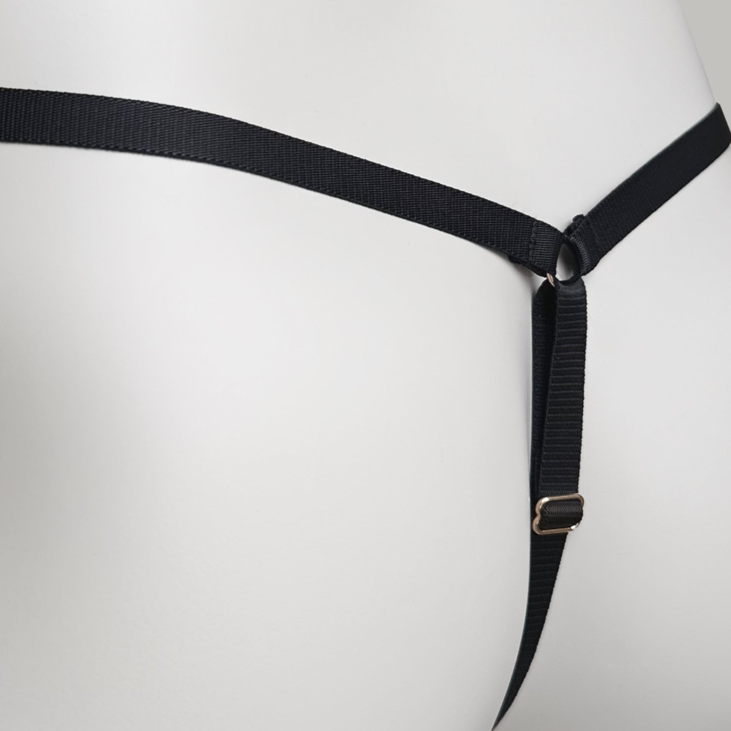 Mesh Support Thong For Chastity Cage (Black)