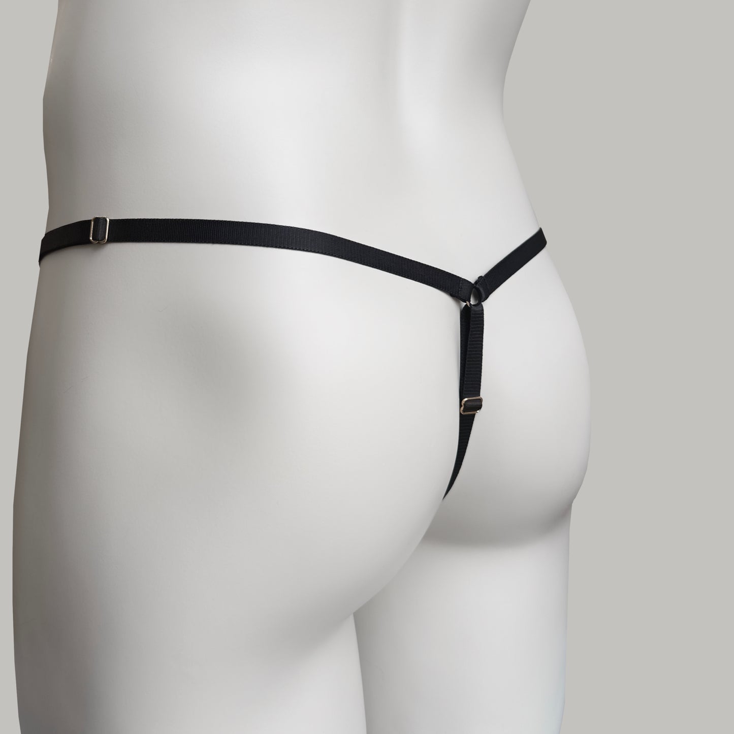 Mesh Support Thong For Chastity Cage (Black)