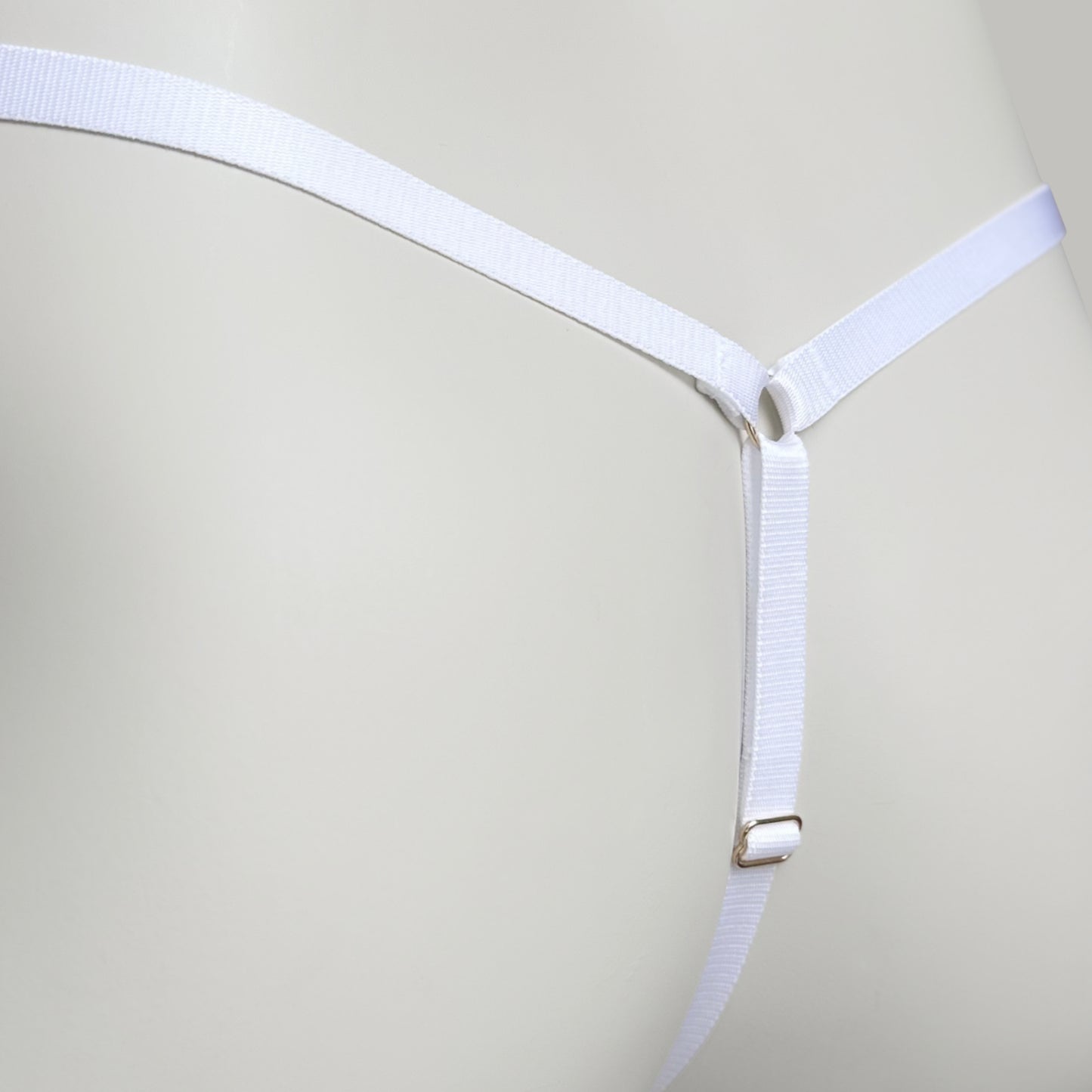 Mesh Support Thong For Chastity Cage (French Maid)
