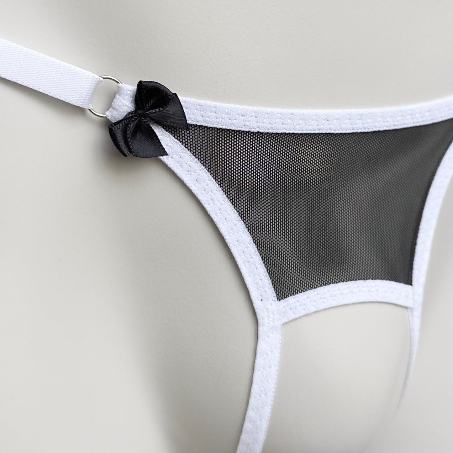 Crotchless Mesh Thong (Housemaid)