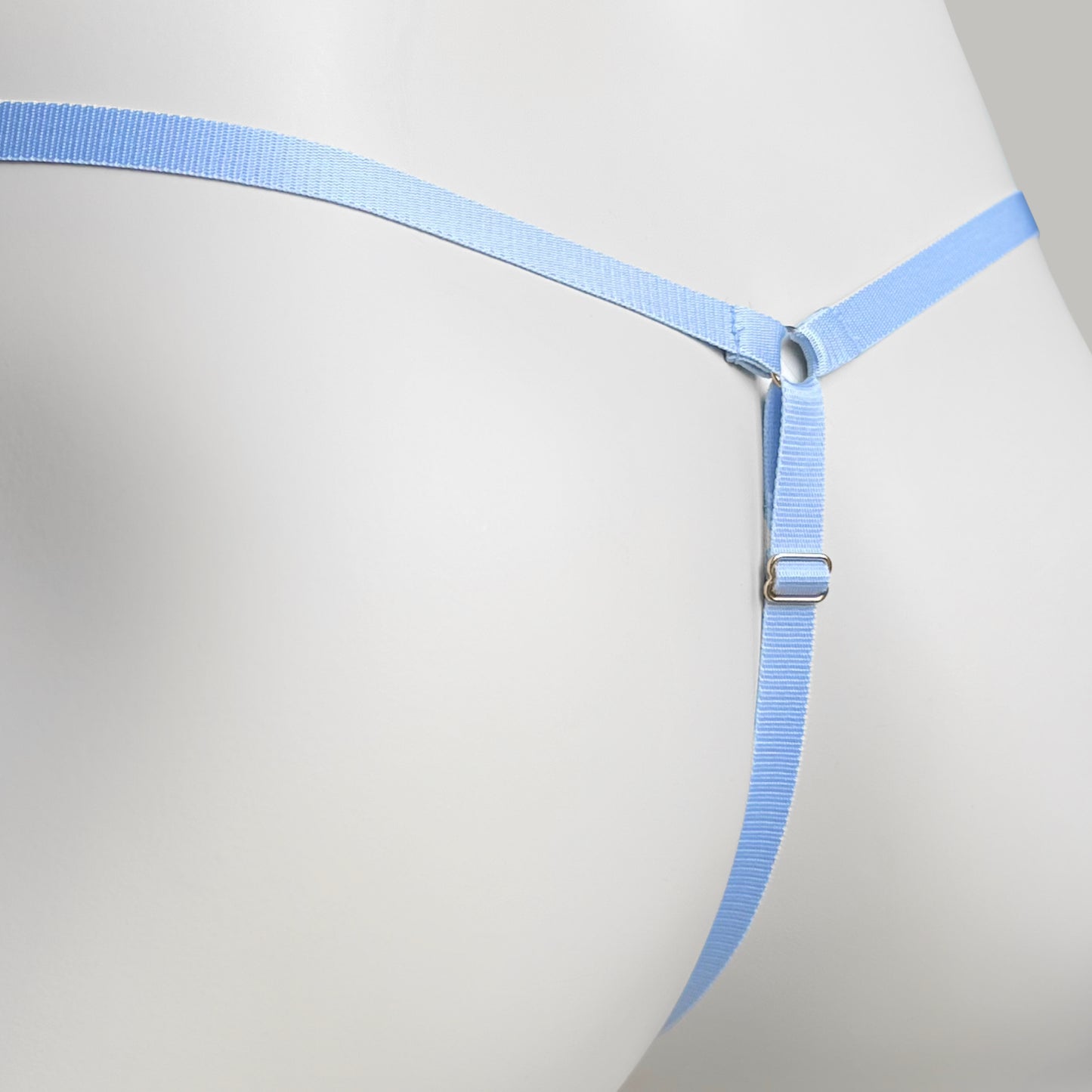Mesh Support Thong For Chastity Cage (Sky Blue)