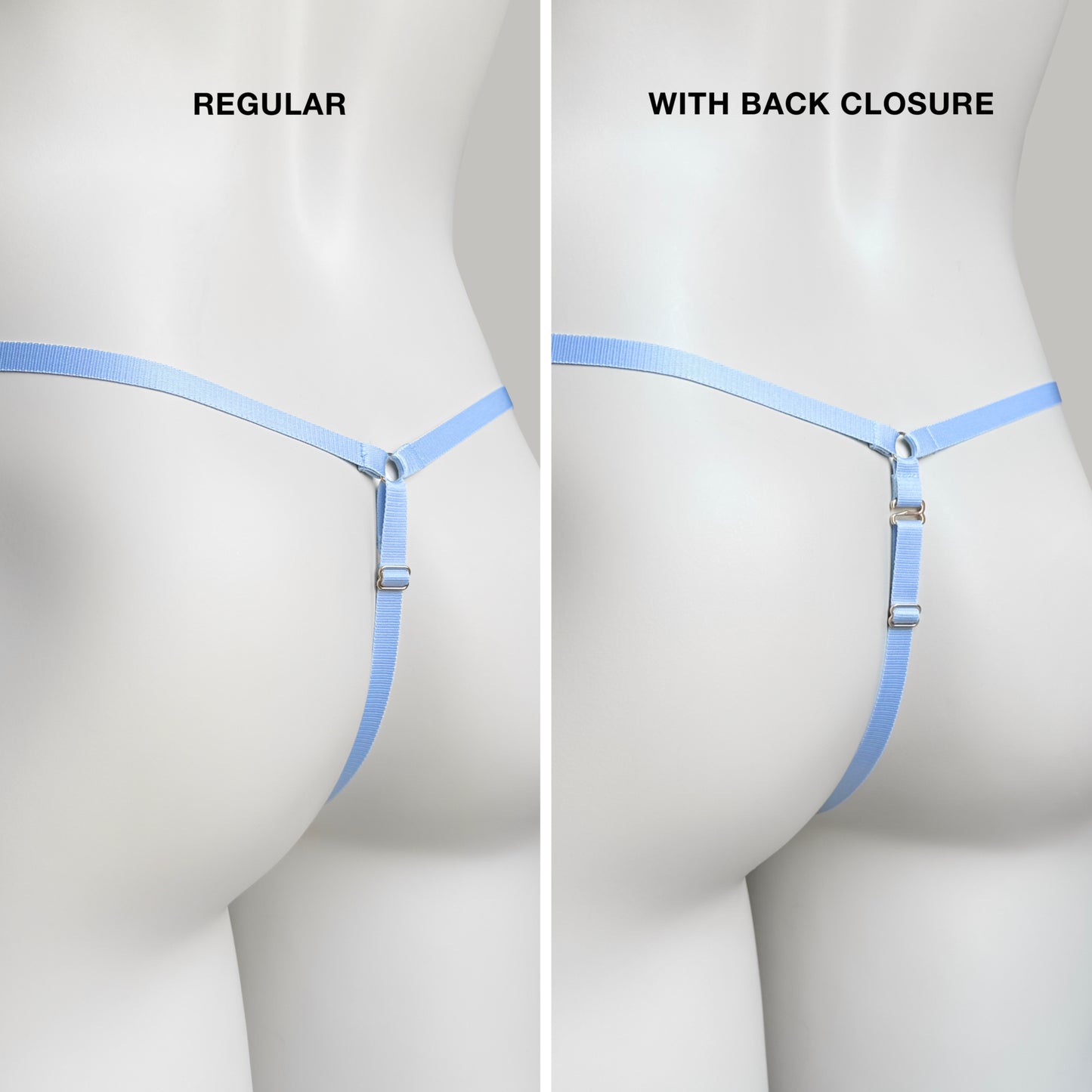 Mesh Support Thong For Chastity Cage (Sky Blue)