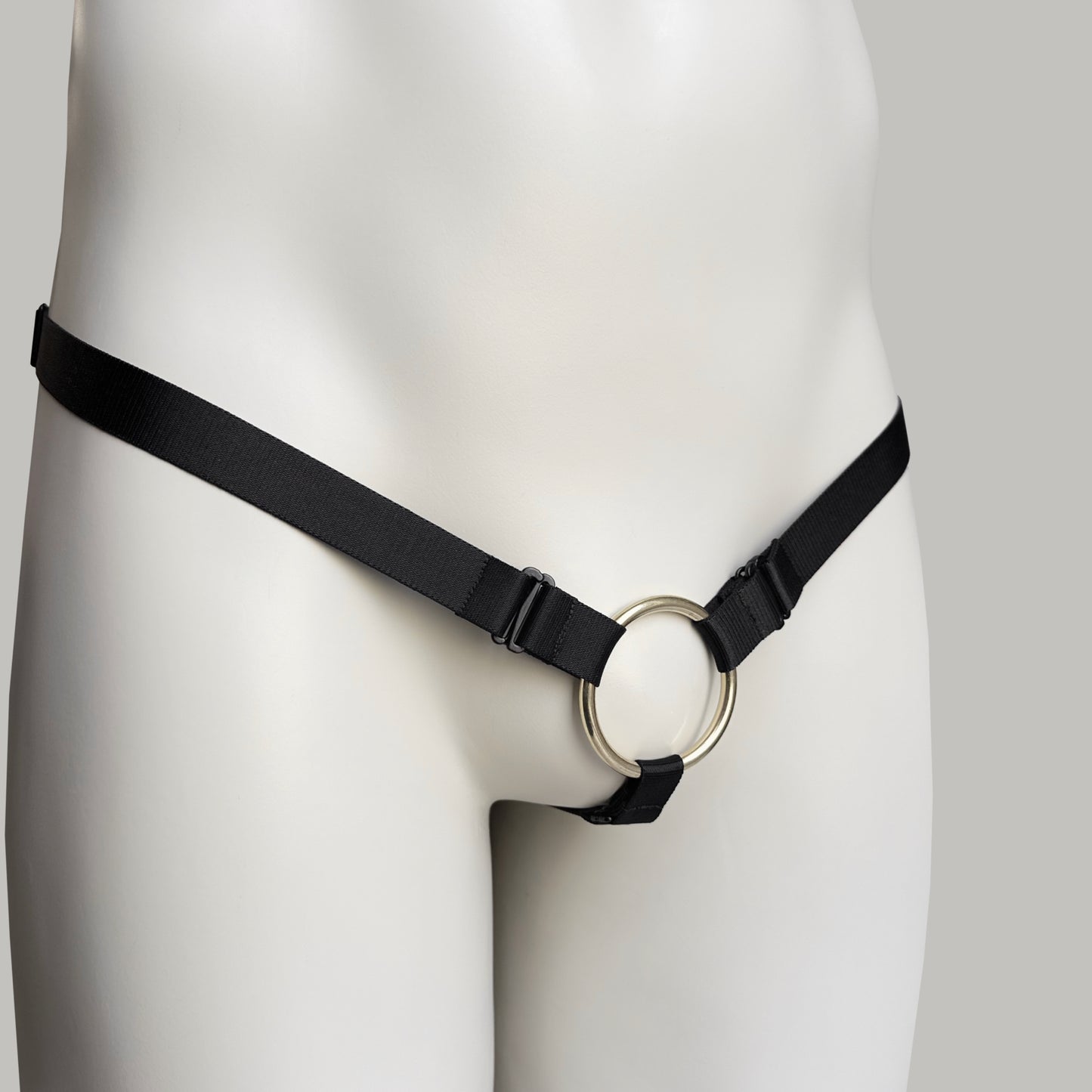 Monochrome Three Straps Support Belt For Chastity Cage (Black)