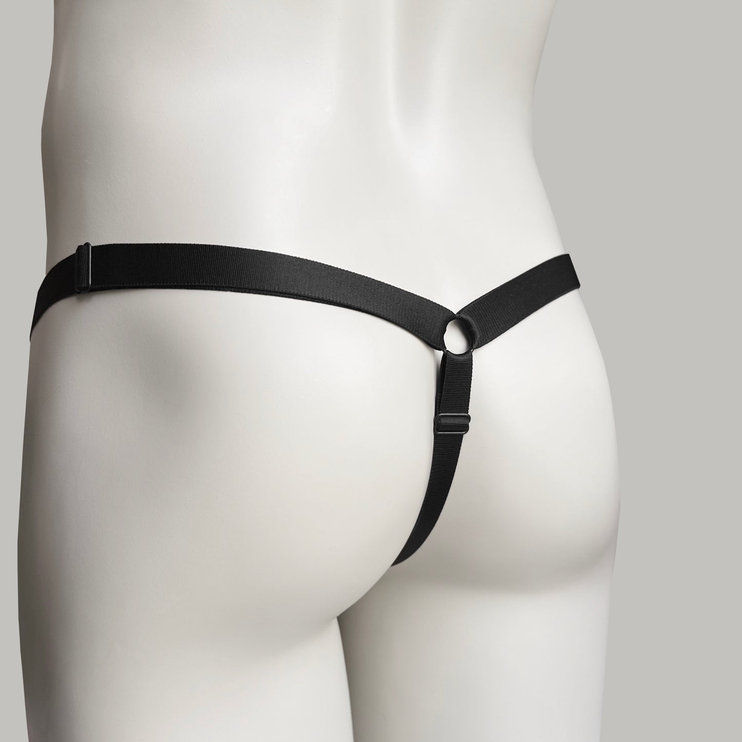 Monochrome Three Straps Support Belt For Chastity Cage (Black)