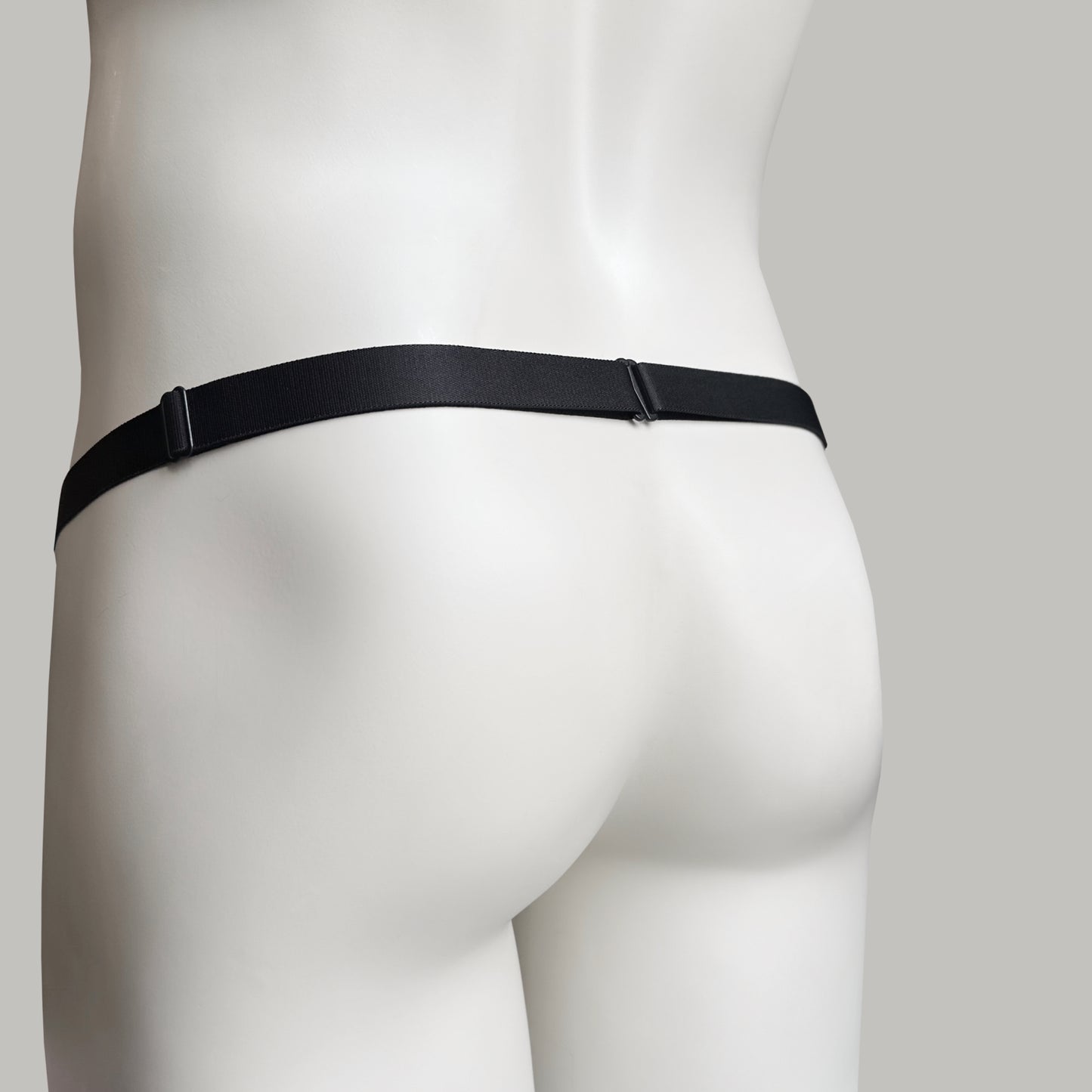 Monochrome Two Straps Support Belt For Chastity Cage (Black)
