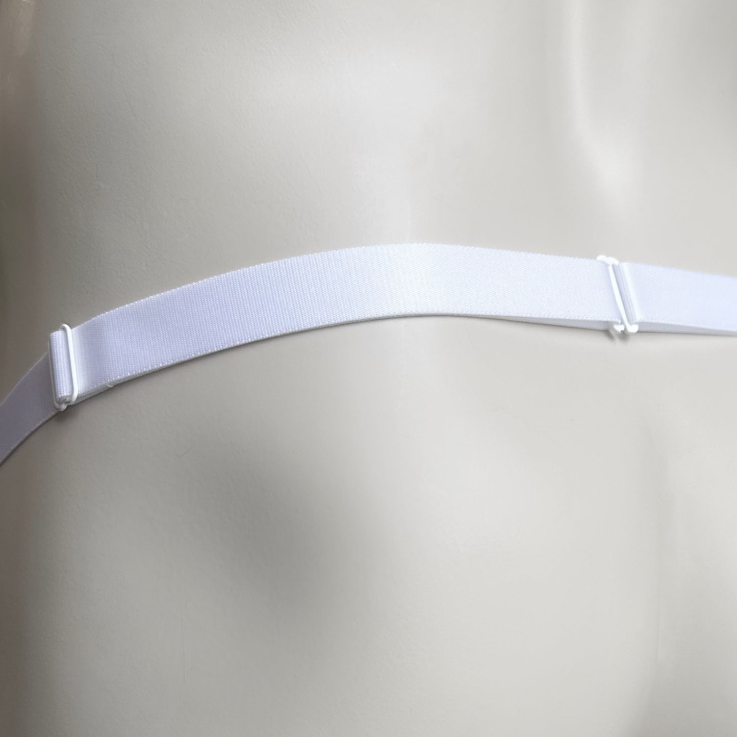 Monochrome Two Straps Support Belt For Chastity Cage (White)