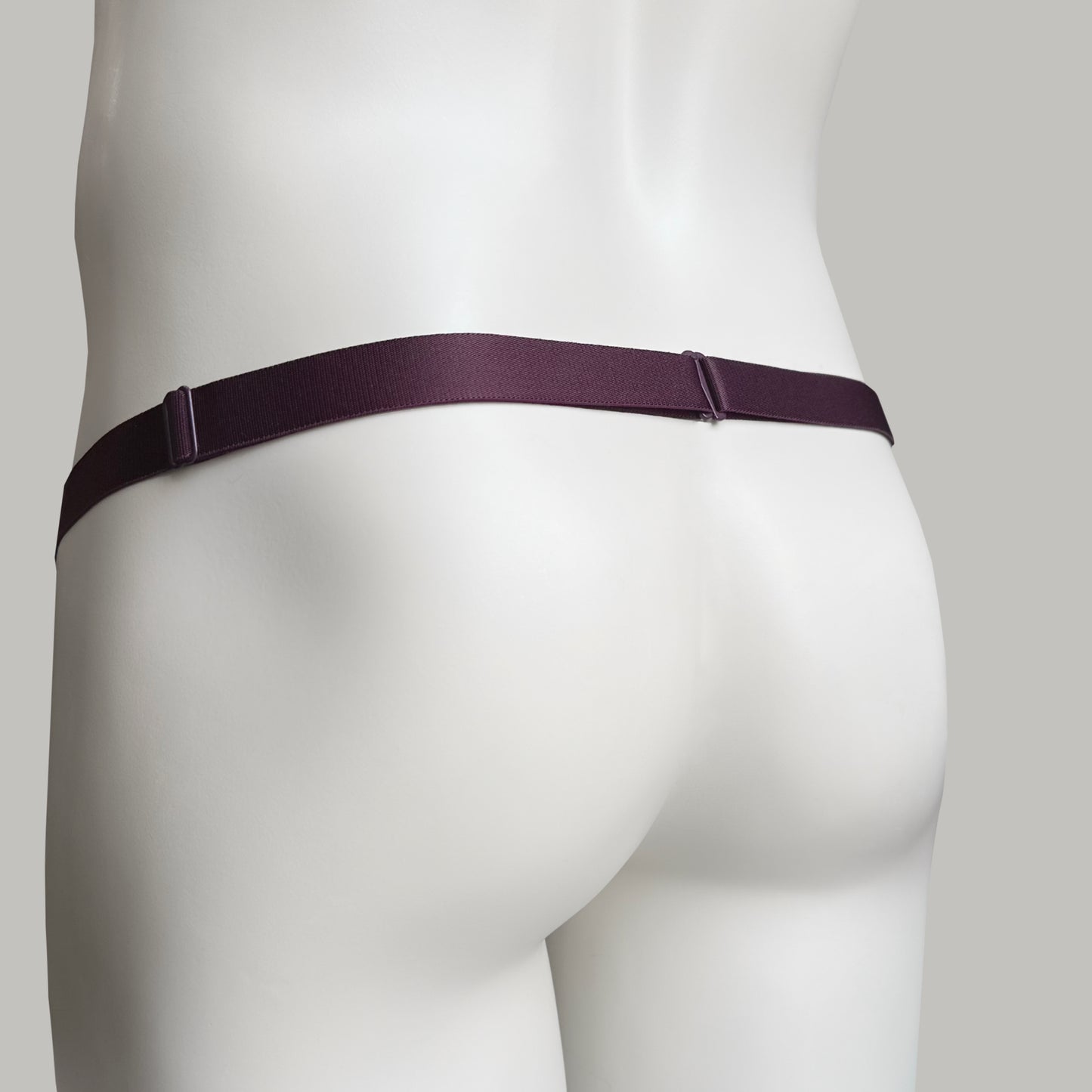 Monochrome Two Straps Support Belt For Chastity Cage (Burgundy)