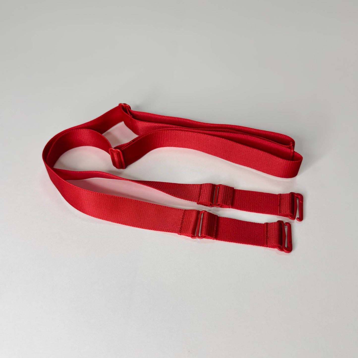 Monochrome Two Straps Support Belt For Chastity Cage (Red)