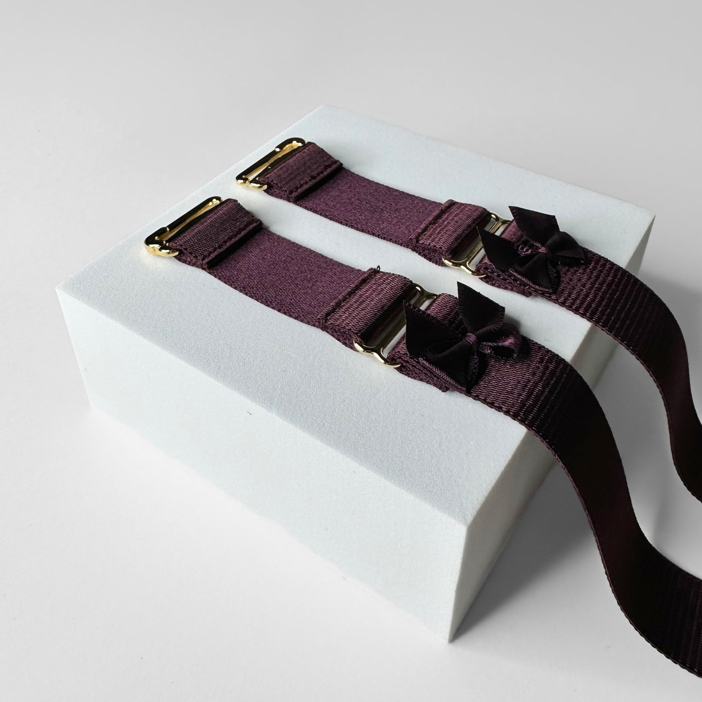 Two Straps Sissy Support Belt For Chastity Cage (Burgundy)