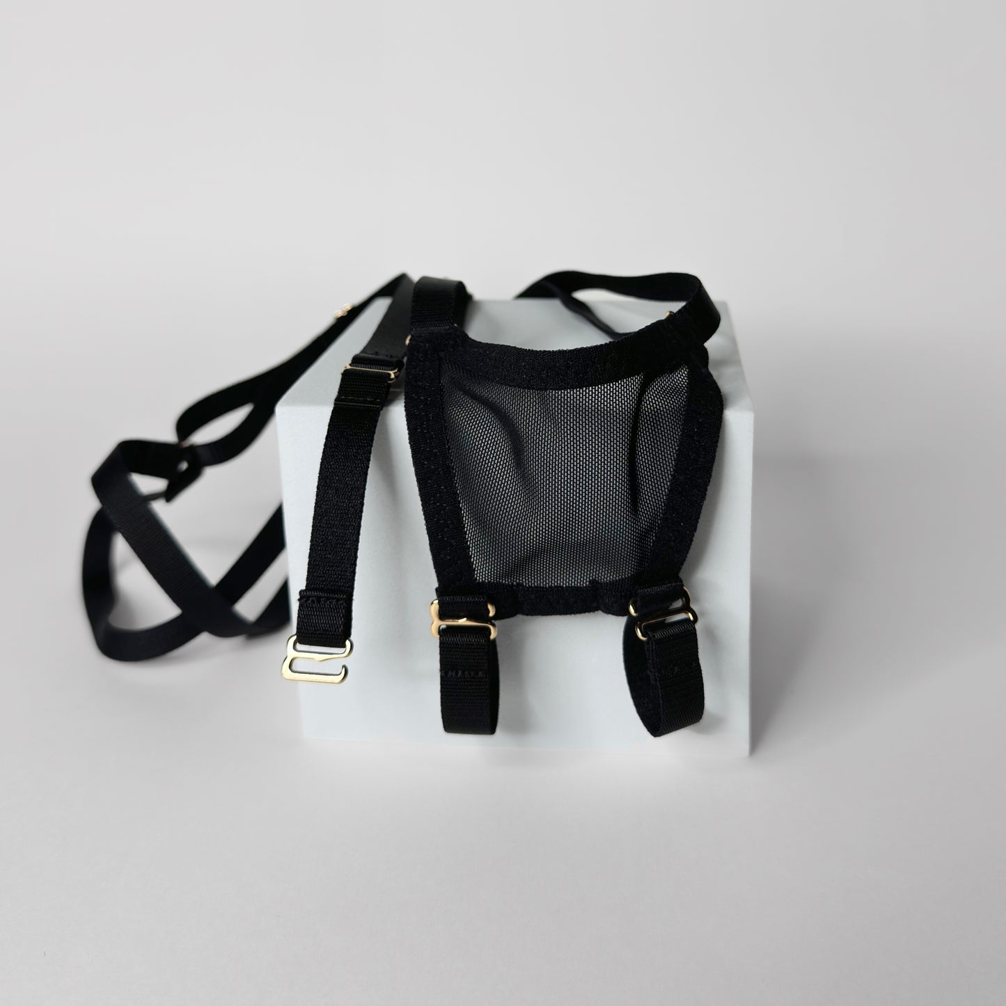 Mesh Support Thong For Chastity Cage (Black)