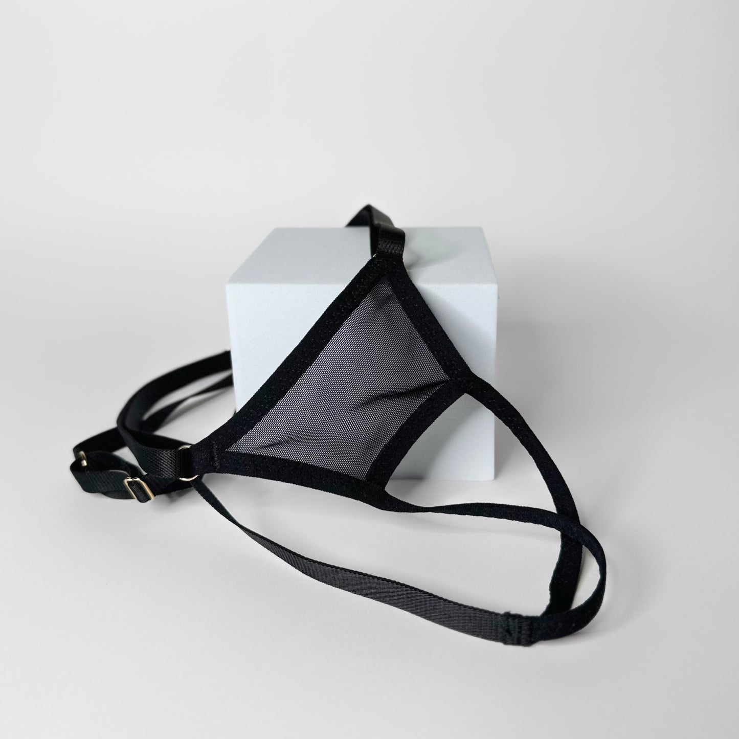 Crotchless Mesh Thong (Black)