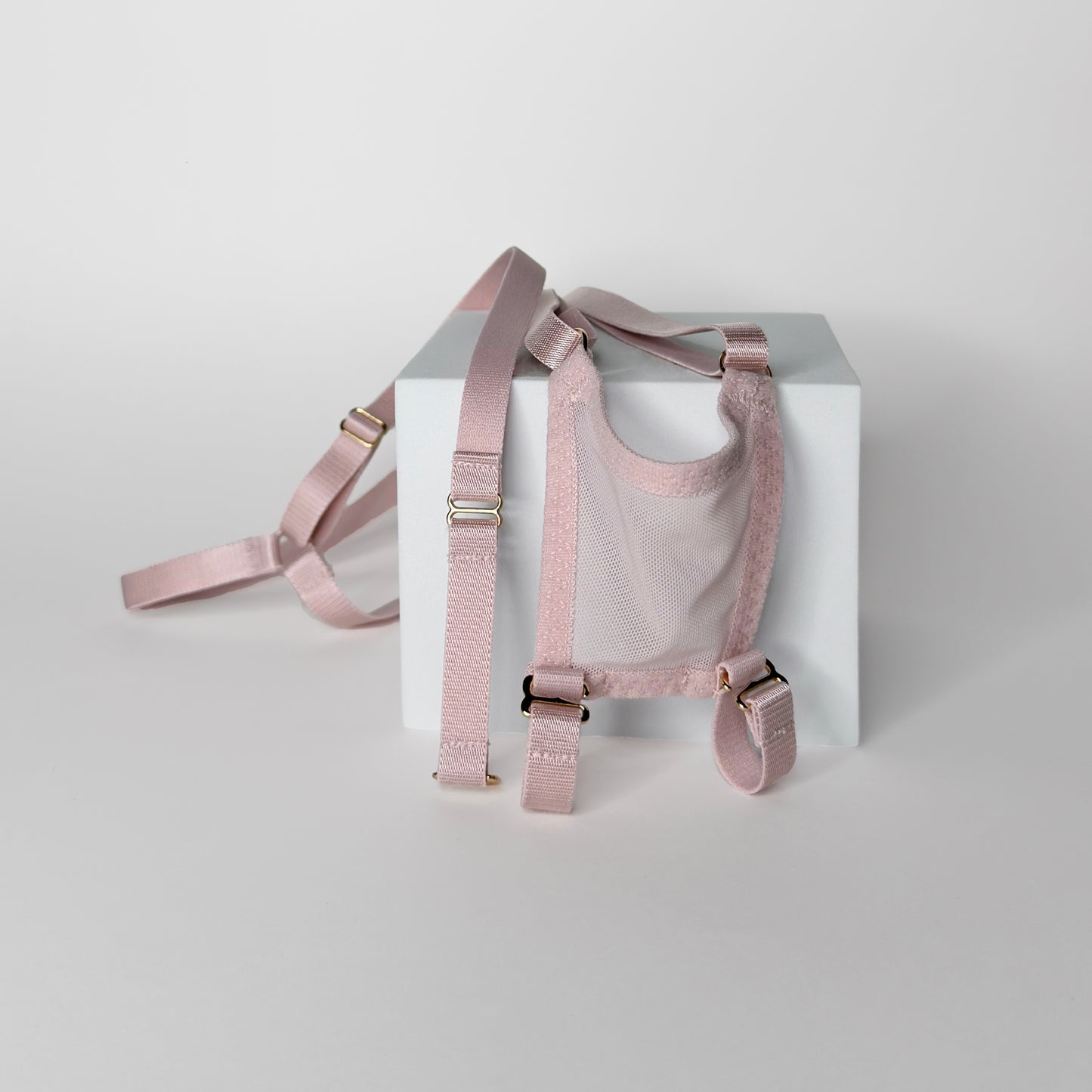 Mesh Support Thong For Chastity Cage (Dusty Rose)