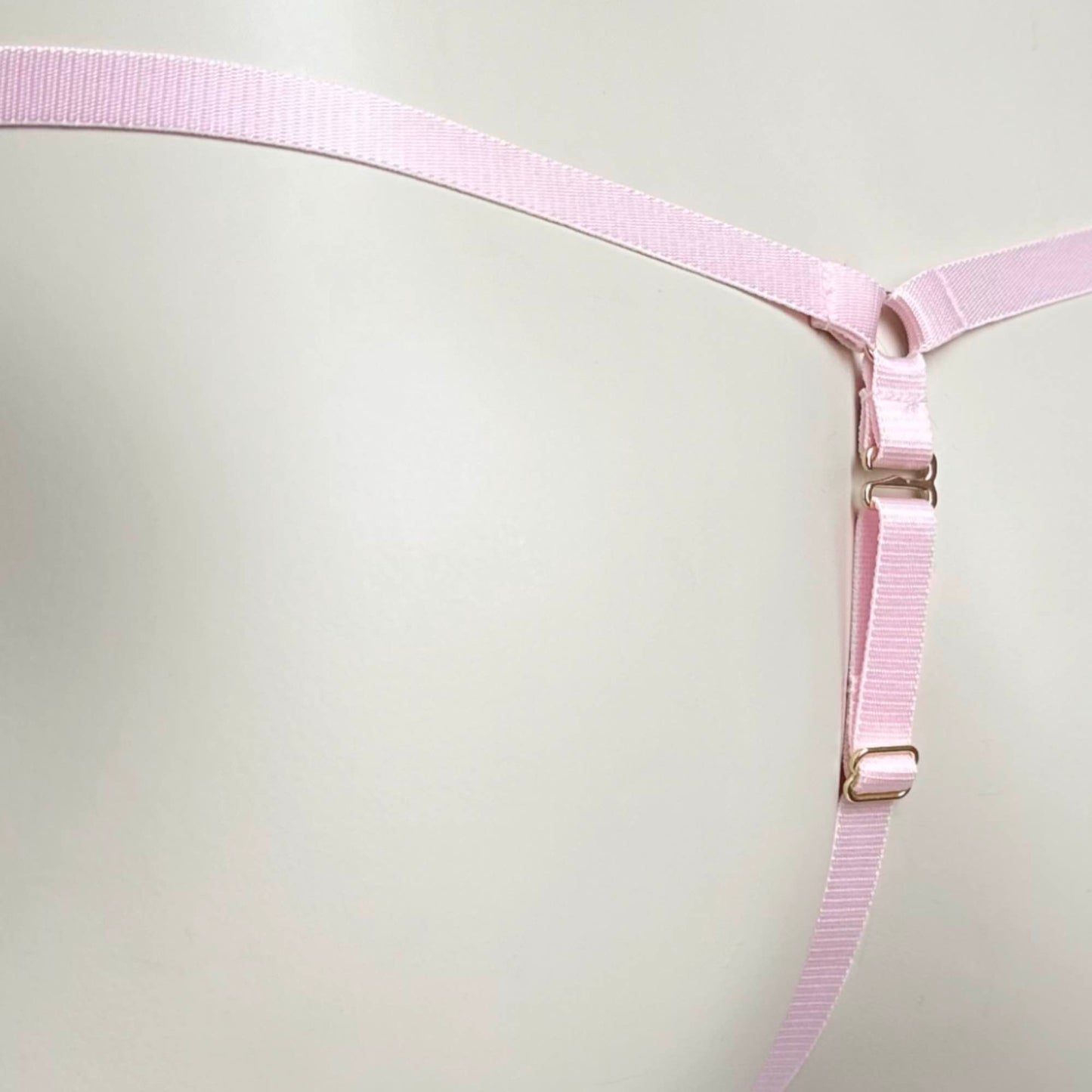 Male Mesh Chastity Cage Support Thong (Pink)