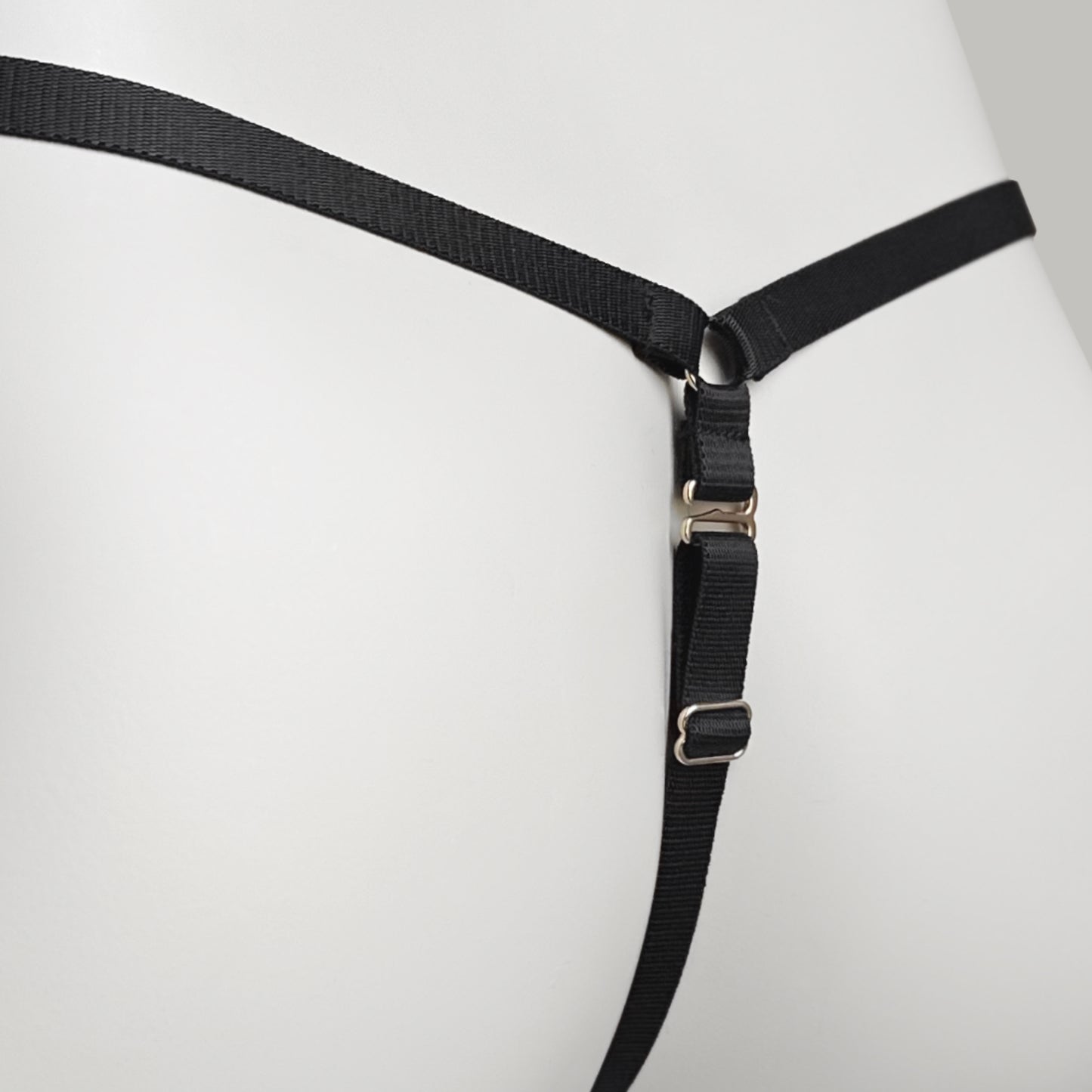 Mesh Support Thong For Chastity Cage (Black)