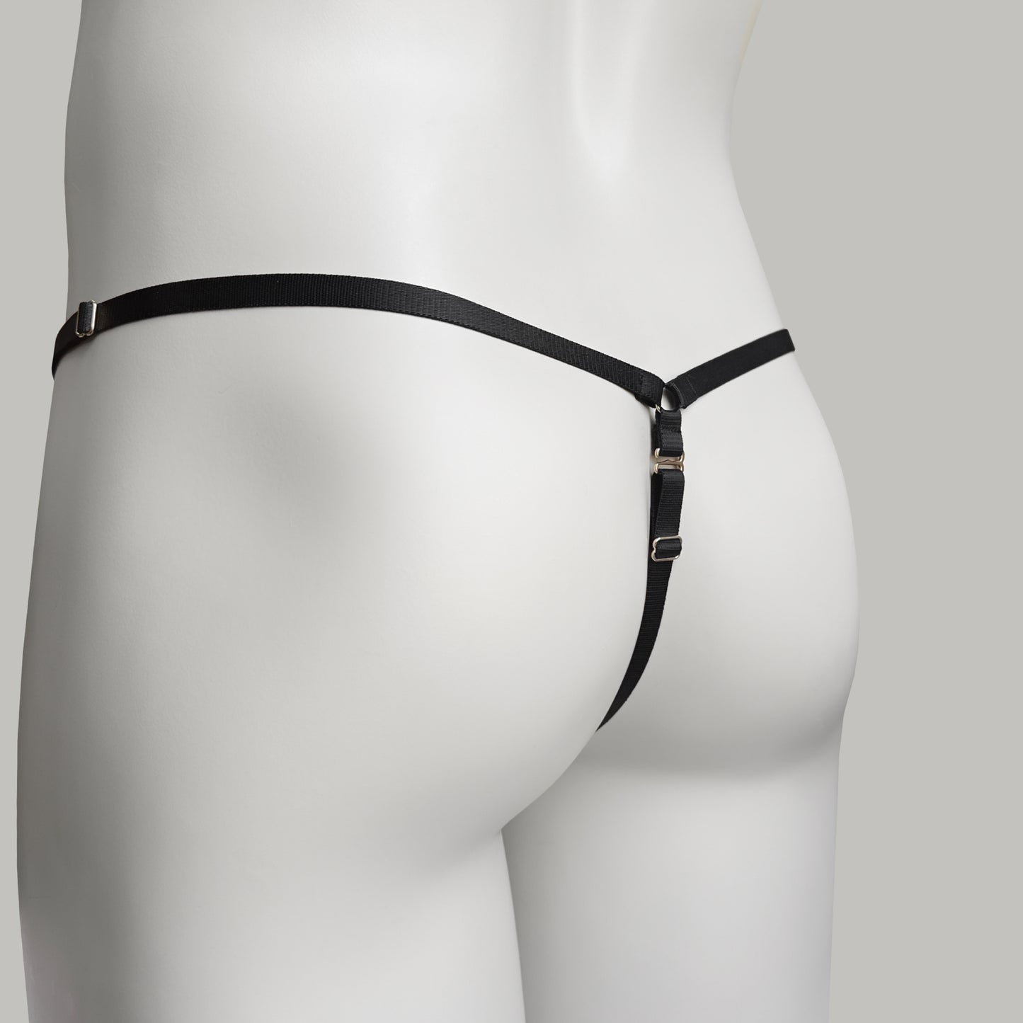 Mesh Support Thong For Chastity Cage (Black)