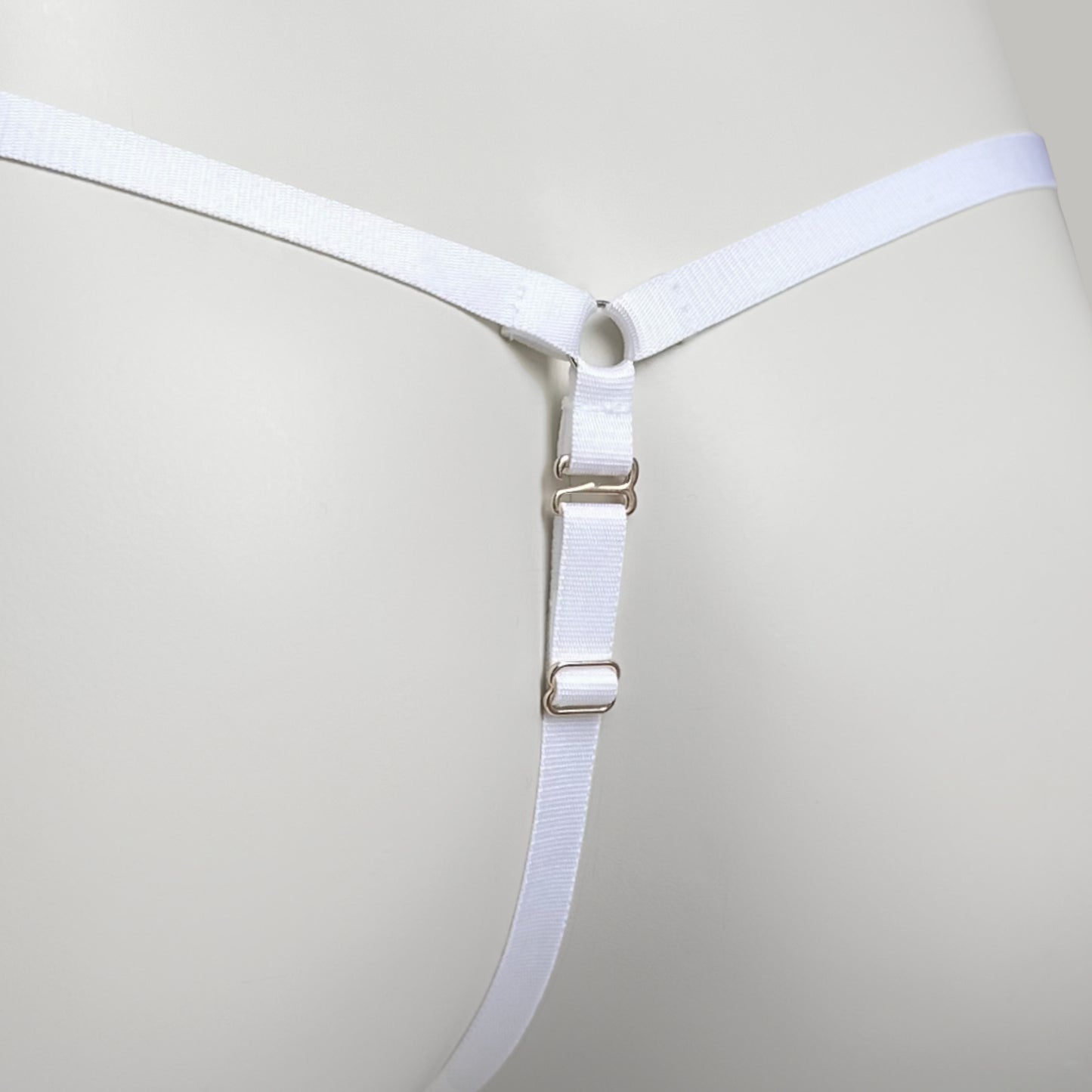Mesh Support Thong For Chastity Cage (French Maid)