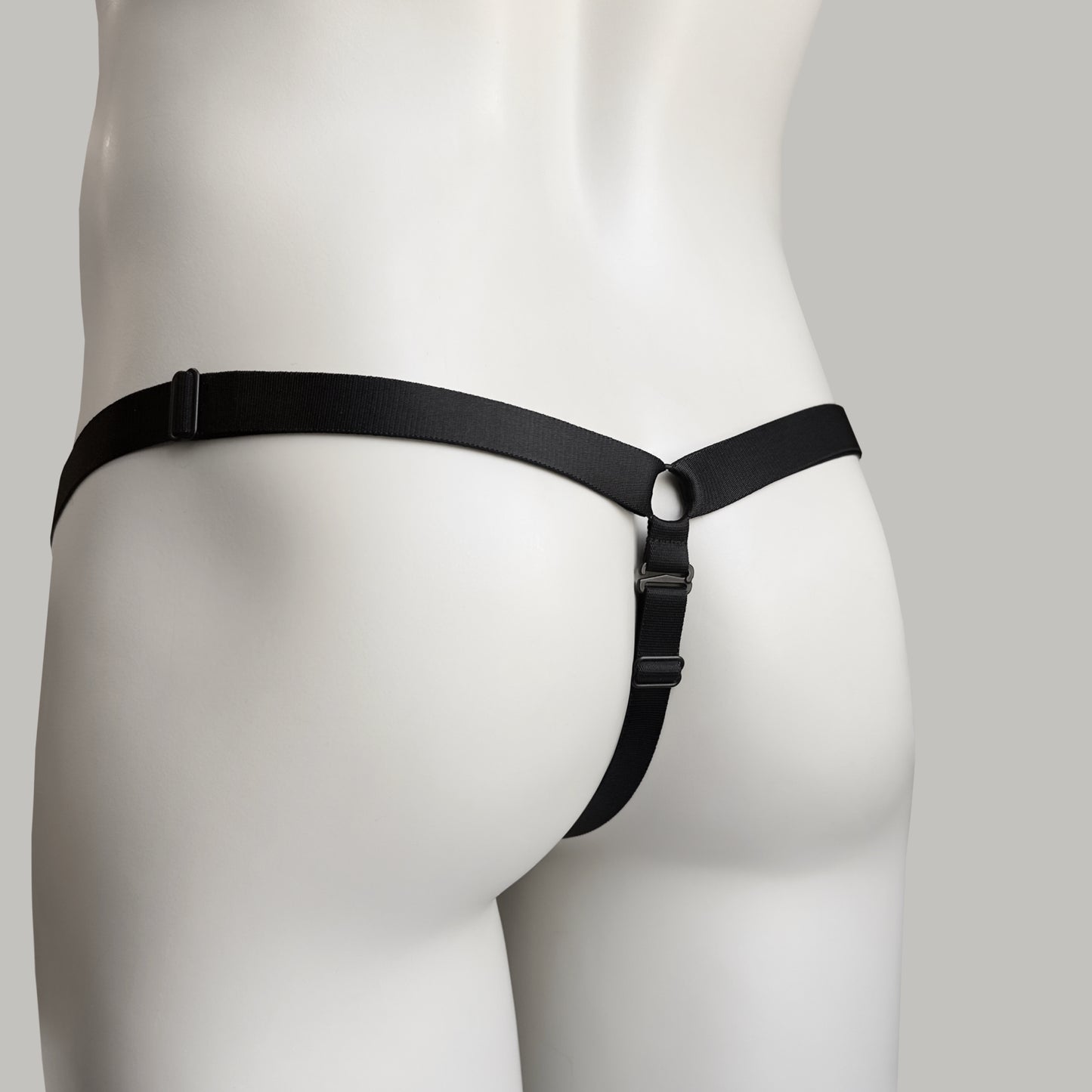 Monochrome Three Straps Support Belt For Chastity Cage (Black)