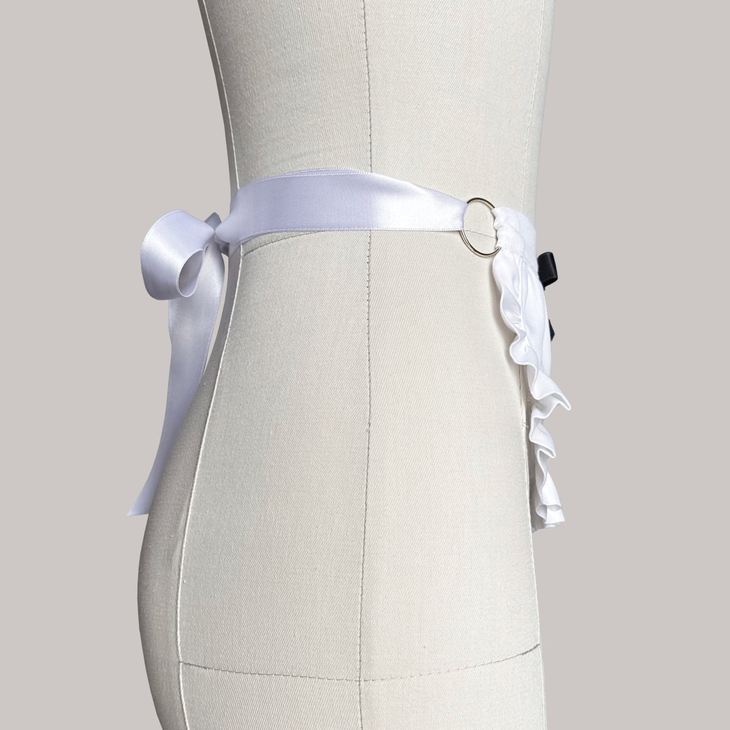 French Maid Apron Mini With Ribbons