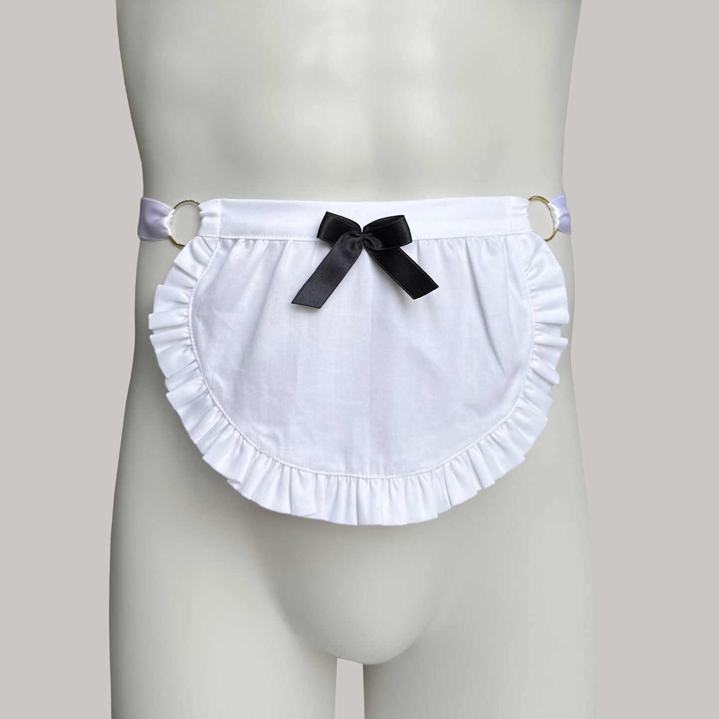 Housemaid Apron Midi With Ribbons