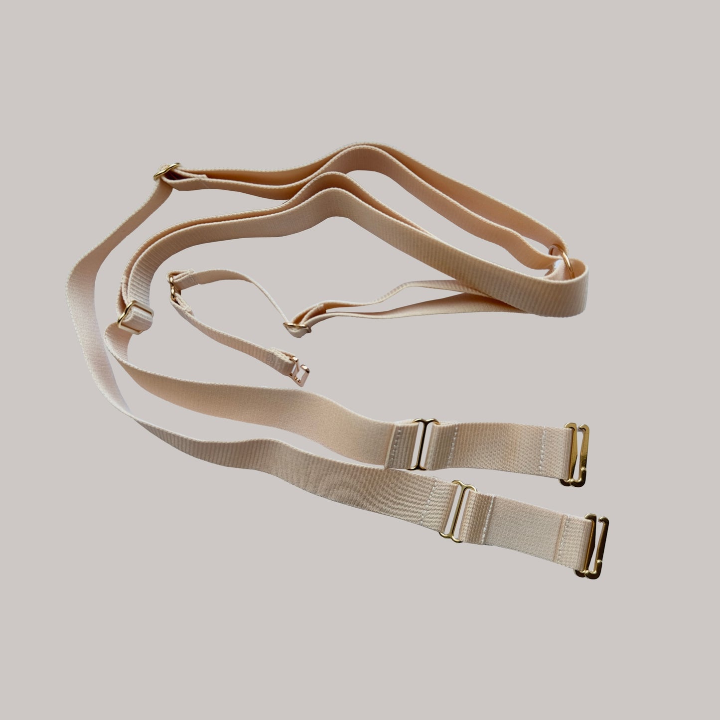 Three Straps Support Belt For Chastity Cage (Beige)