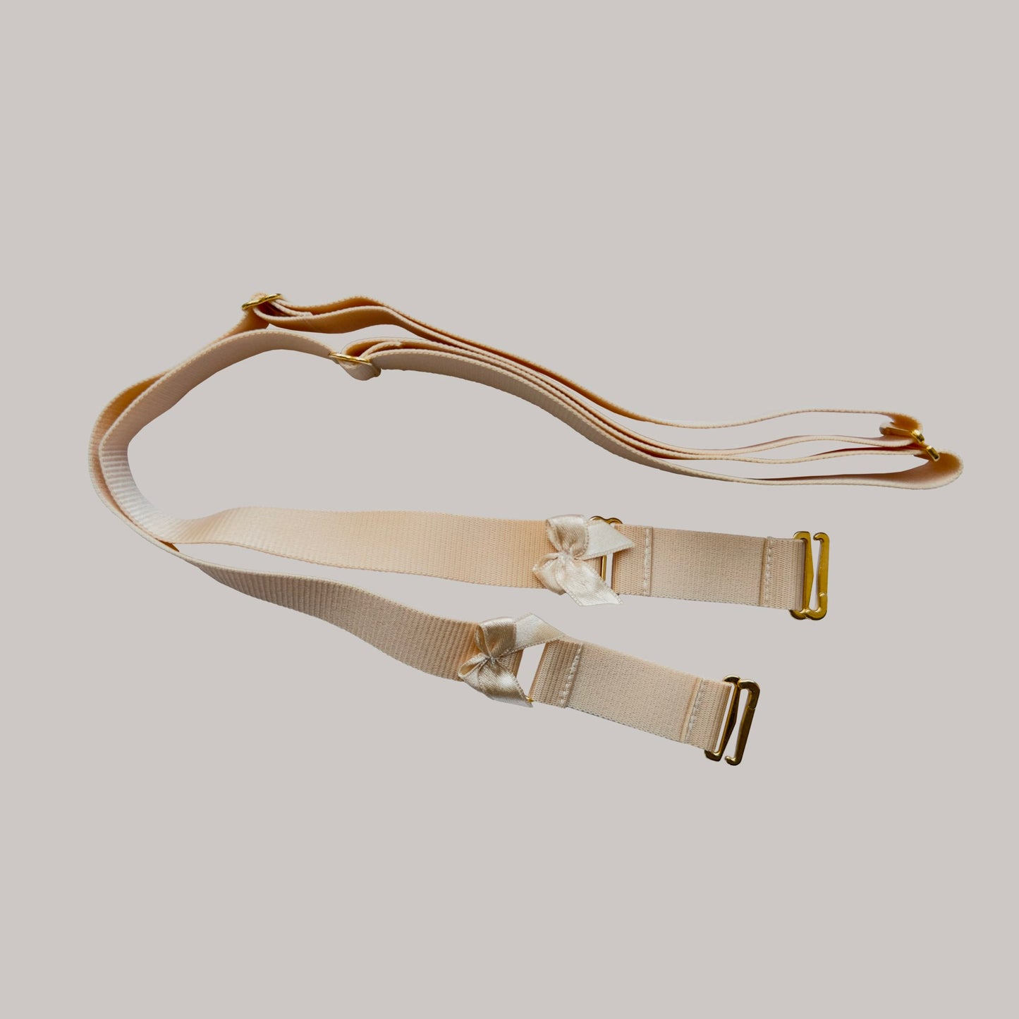 Sissy Two Straps Support Belt For Chastity Cage (Beige)
