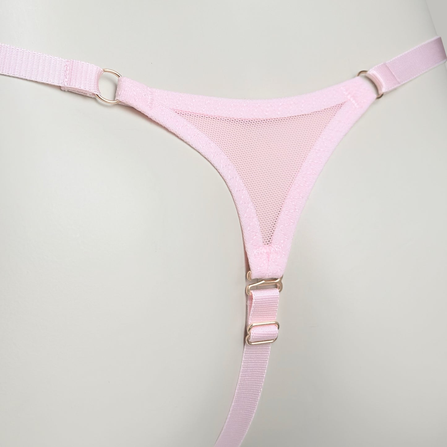 Non-removable Thong For Chastity Cage (Pink)