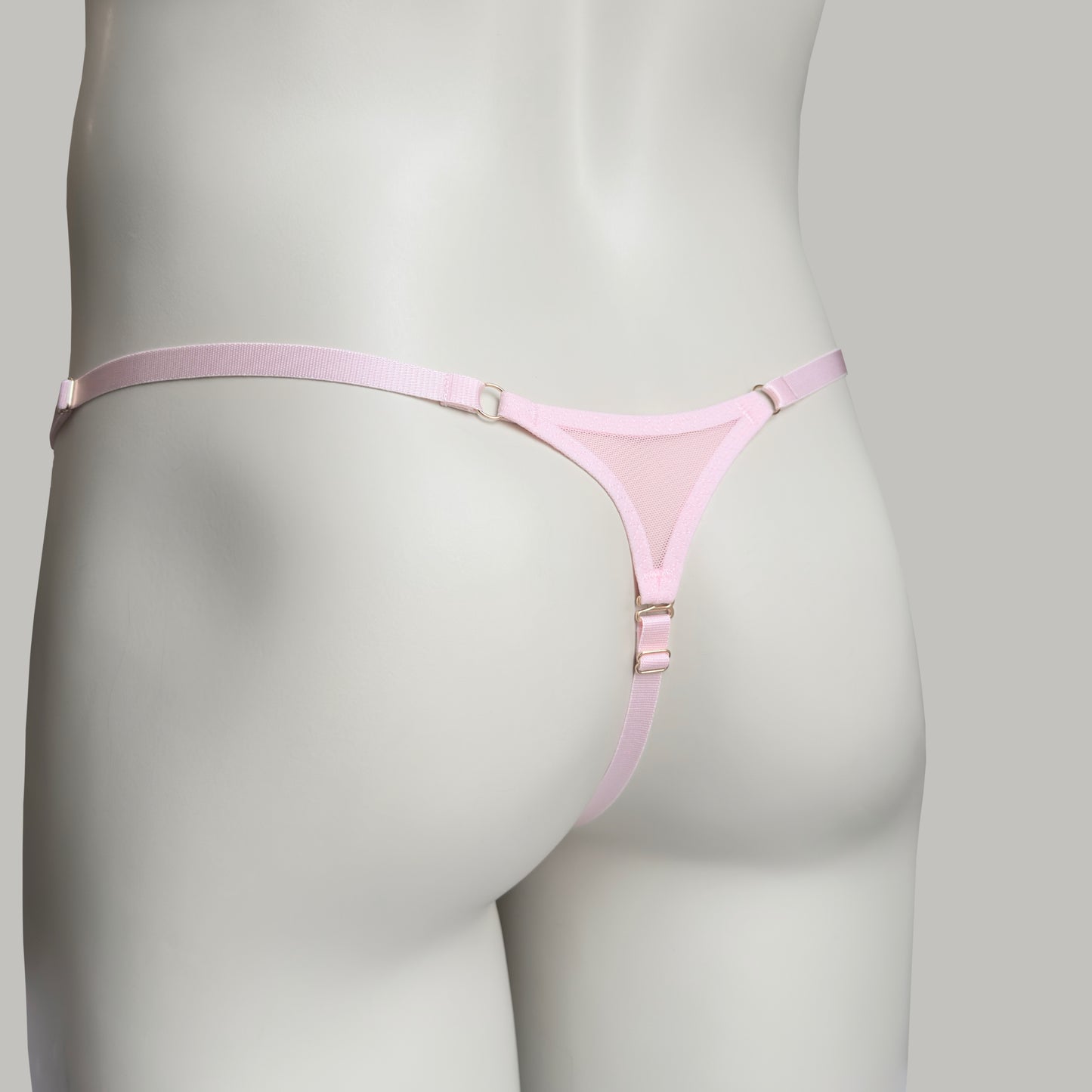 Non-removable Thong For Chastity Cage (Pink)