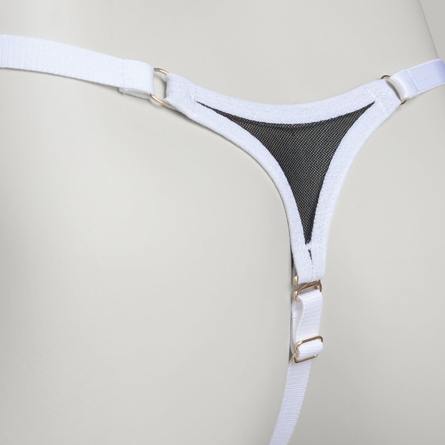 Non-removable Thong For Chastity Cage (French Maid)