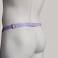 Male Bow Two Straps Chastity Cage Belt Violet