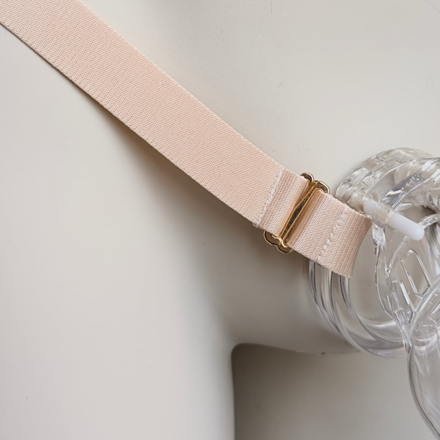 Two Straps Support Belt For Chastity Cage (Beige)