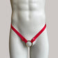 Chastity Cage Anti-falling Universal Waist Strap, Feminine Bow Red Two Strap Adjustable Elastic Belt