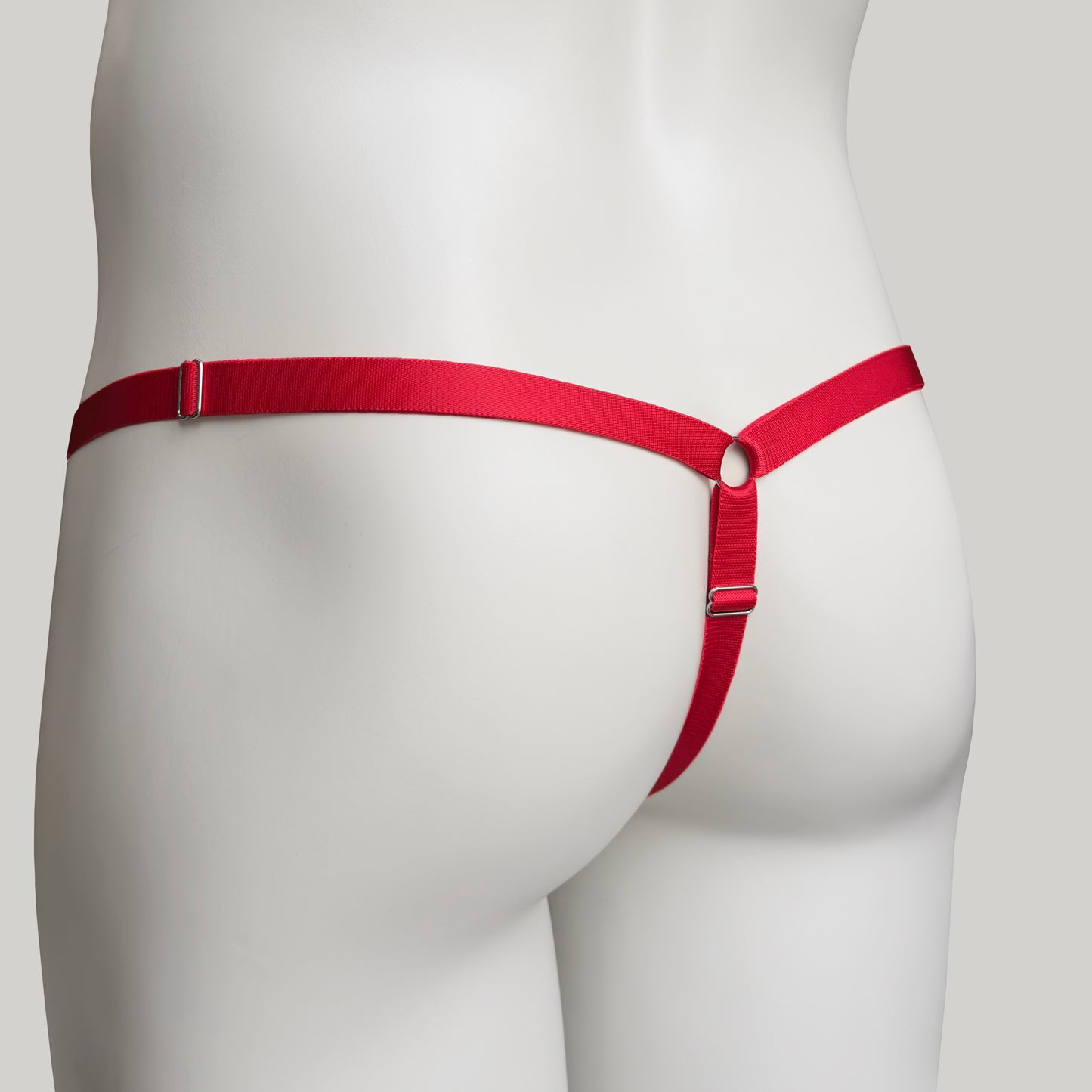 Sissy Three Straps Support Belt For Chastity Cage (Red)