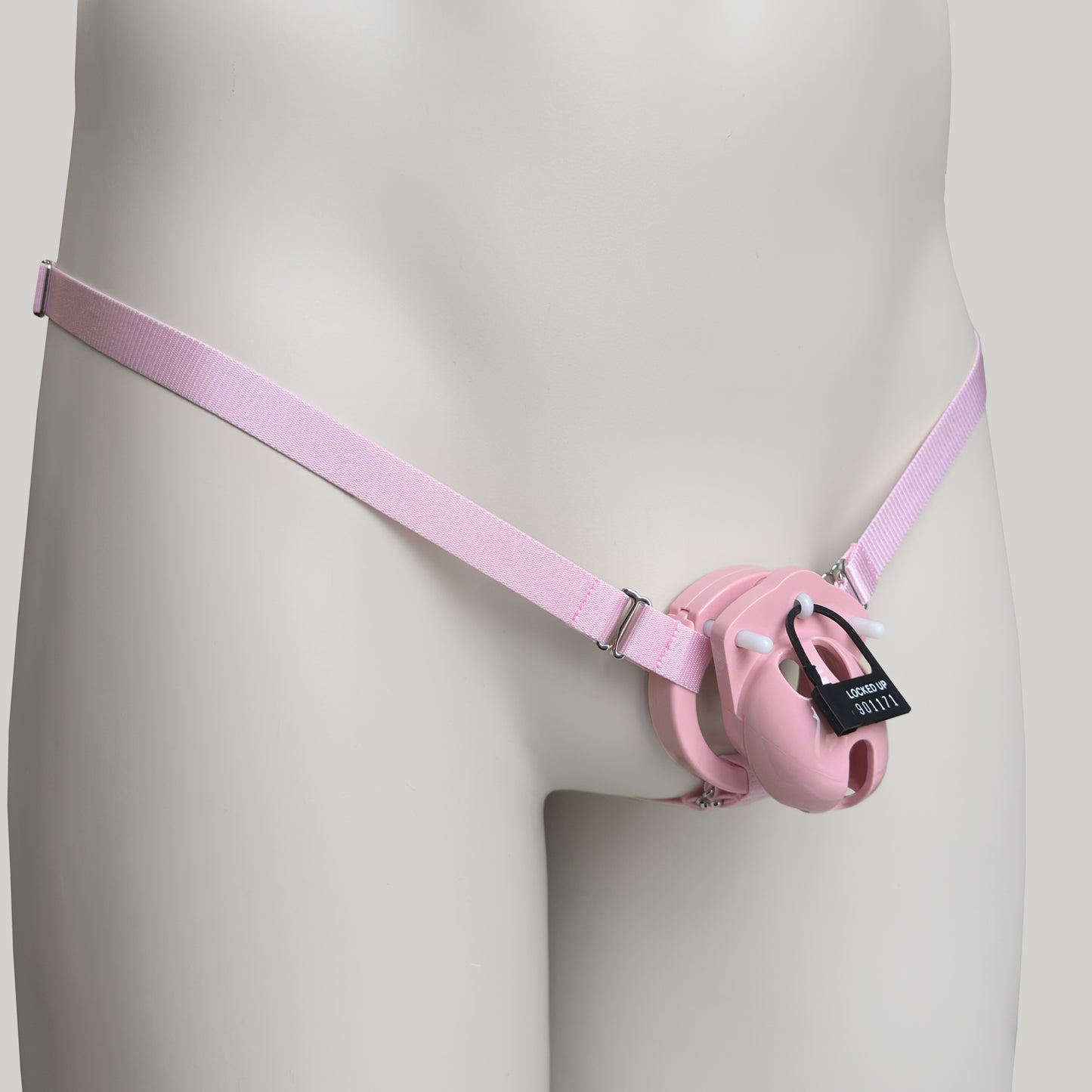 Three Straps Support Belt For Chastity Cage (Pink)