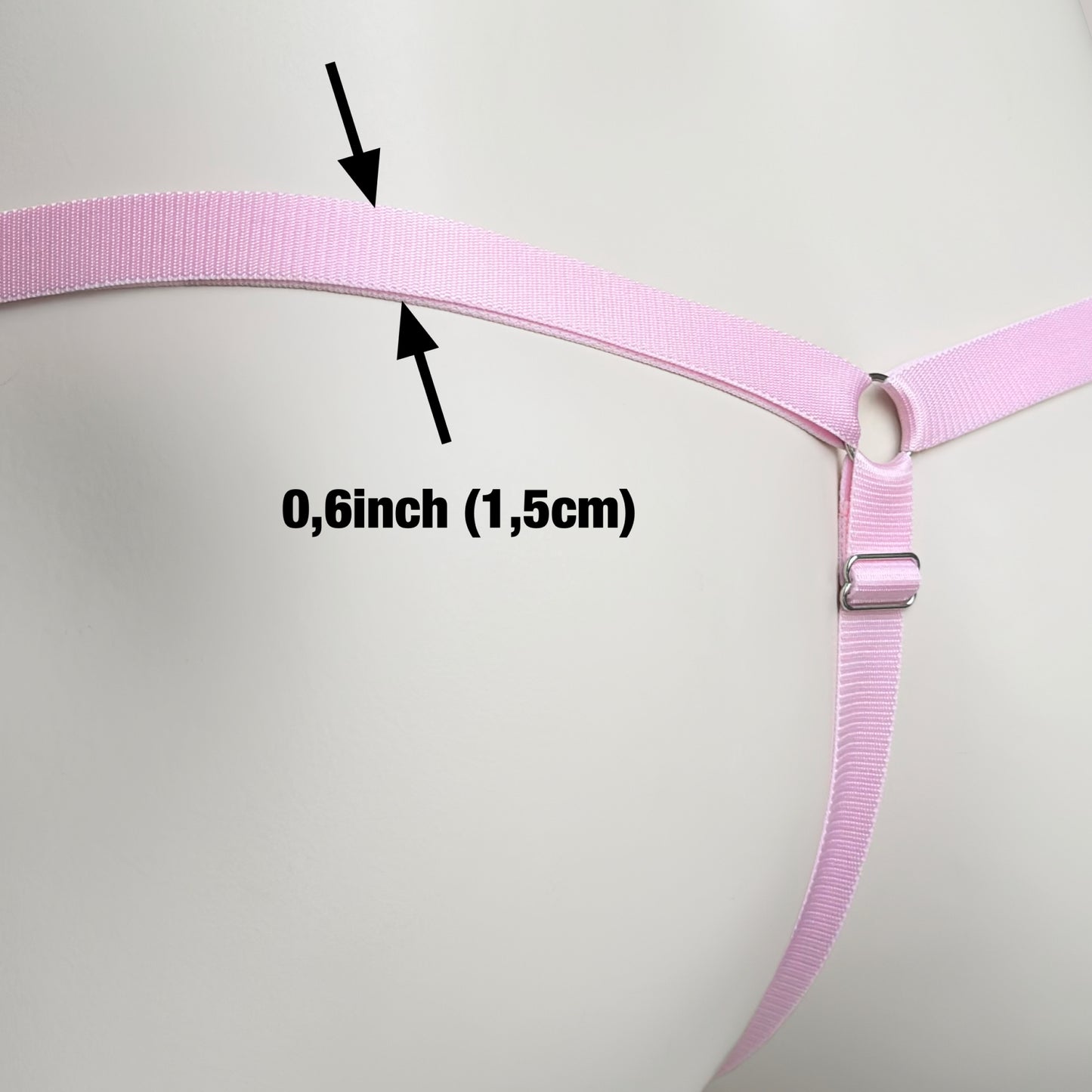 Three Straps Support Belt For Chastity Cage (Pink)