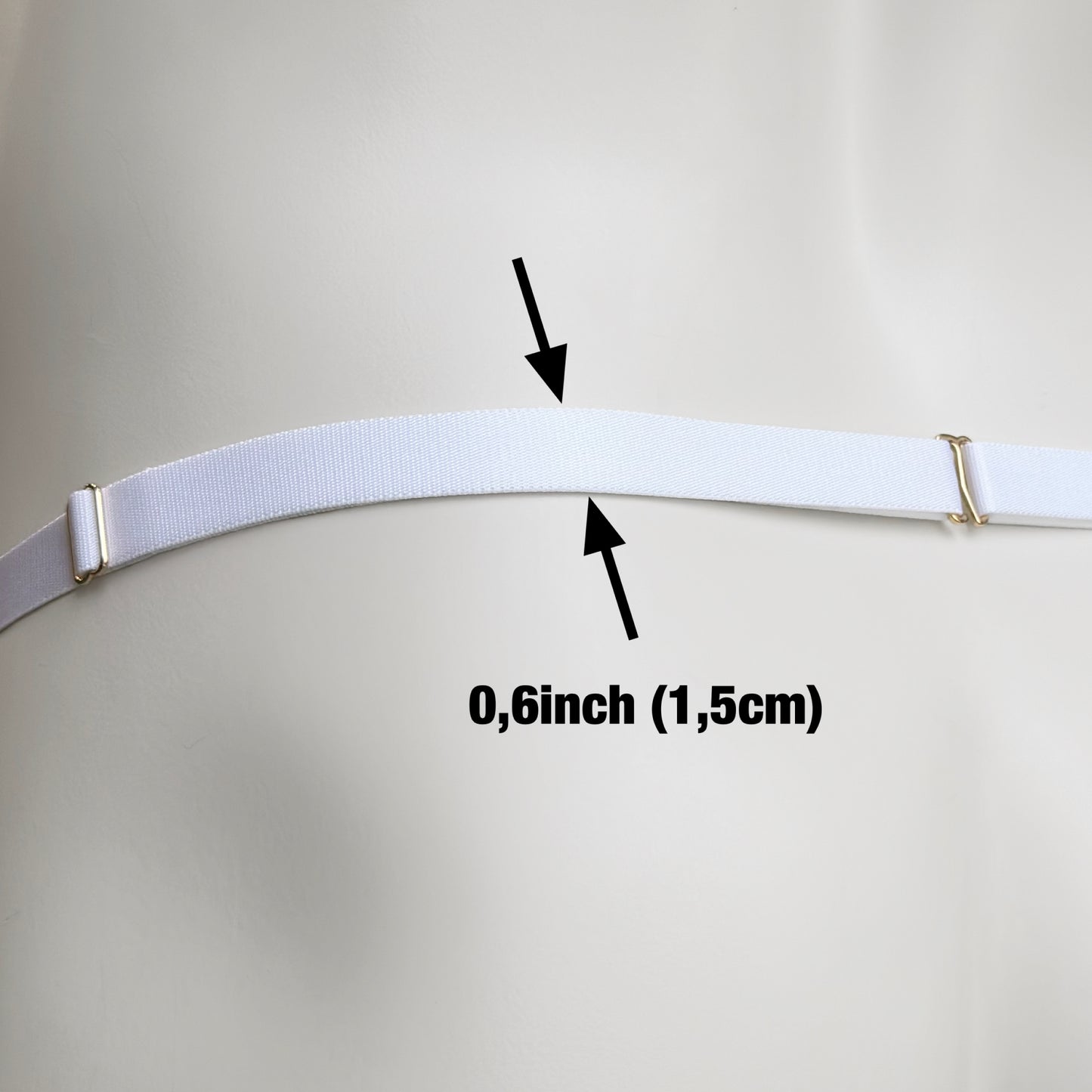 Sissy Two Straps Support Belt For Chastity Cage (Black and White)