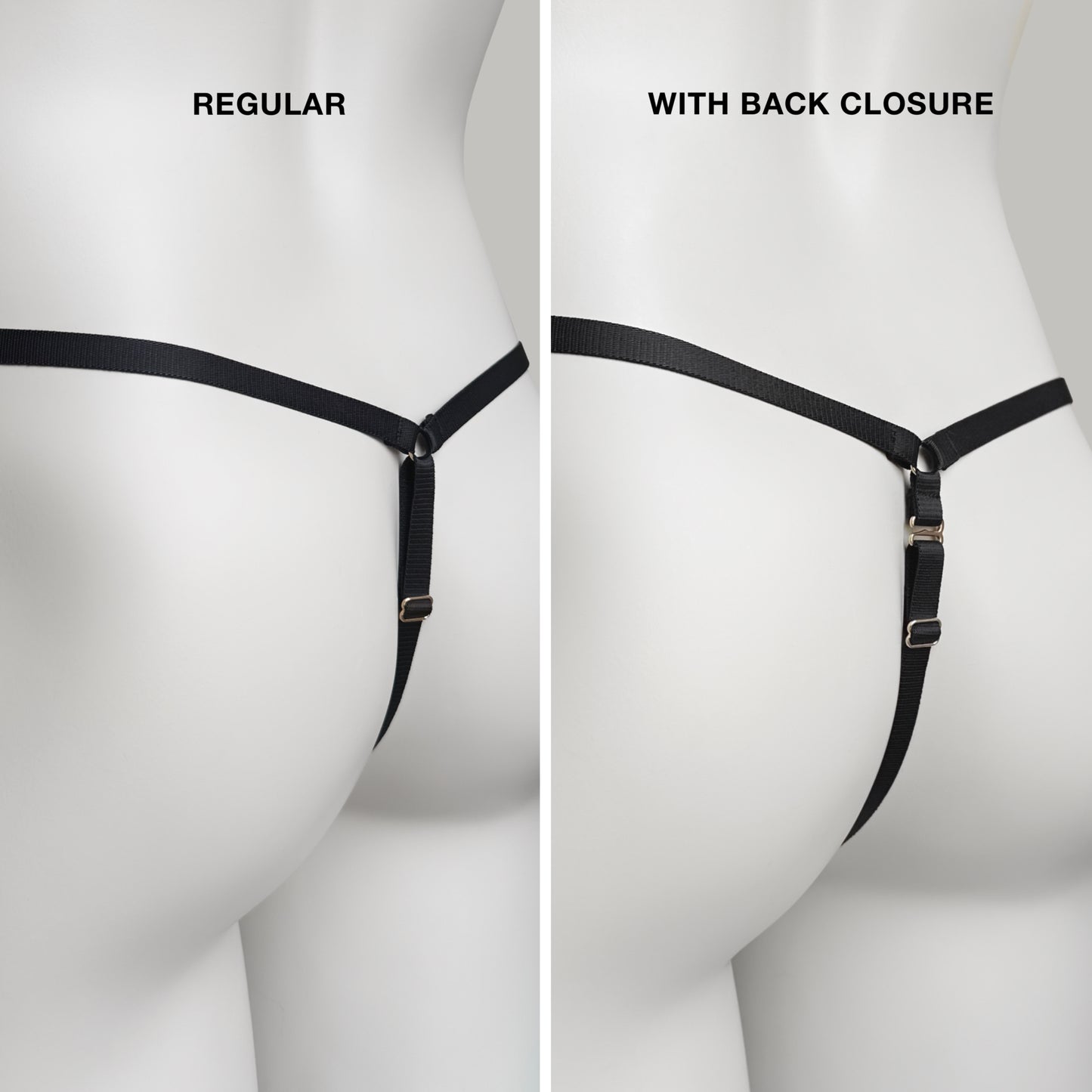 Mesh Support Thong For Chastity Cage (Black)