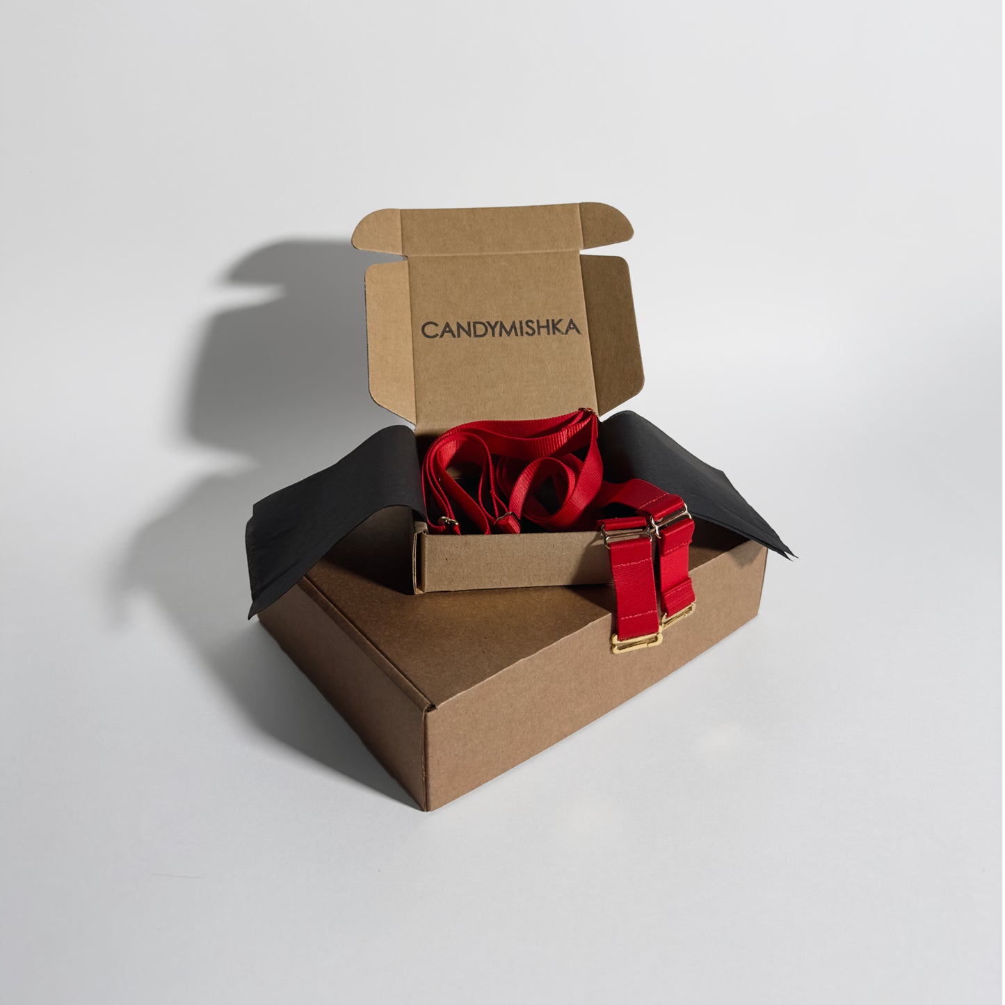 Sissy Two Straps Support Belt For Chastity Cage (Black and White)