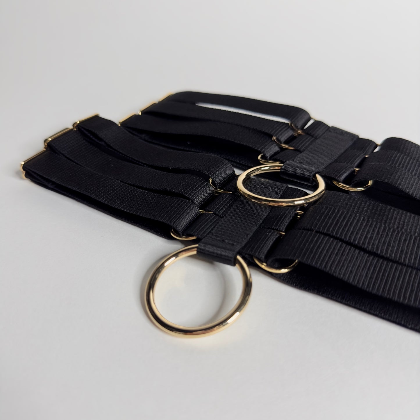 Ring Garters "Selene" Black