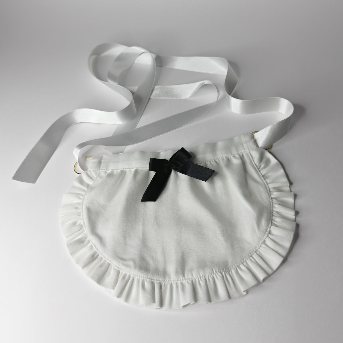 Housemaid Apron Midi With Ribbons