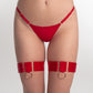 CANDYMISHKA Ring Garters "Selene" Red